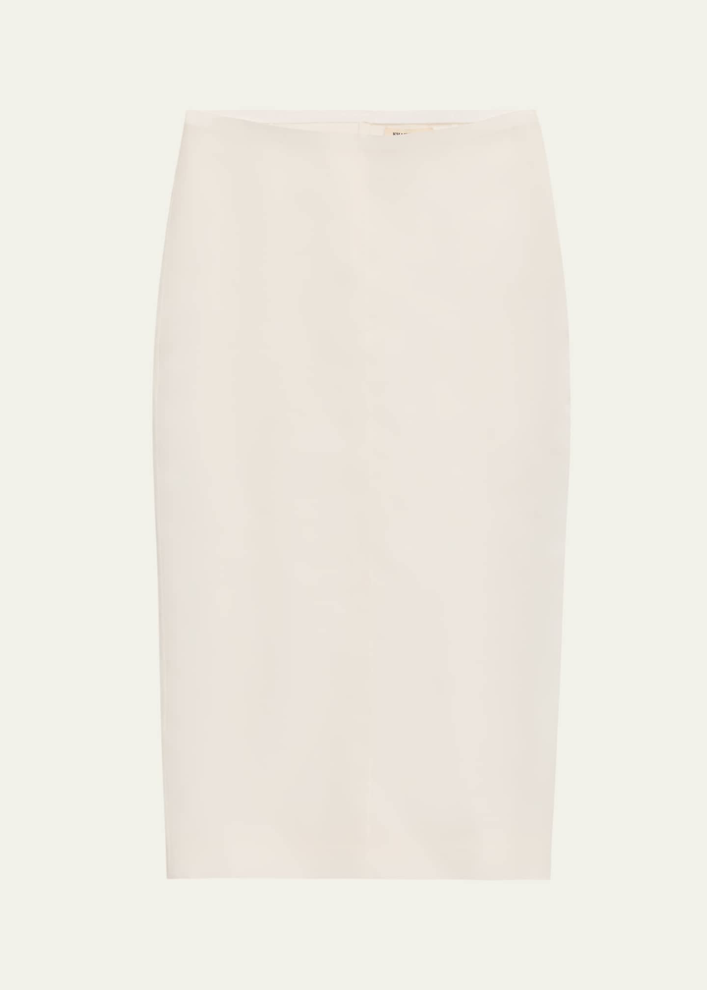 Khaite Lalisa Silk Midi Skirt Image 1 of 5