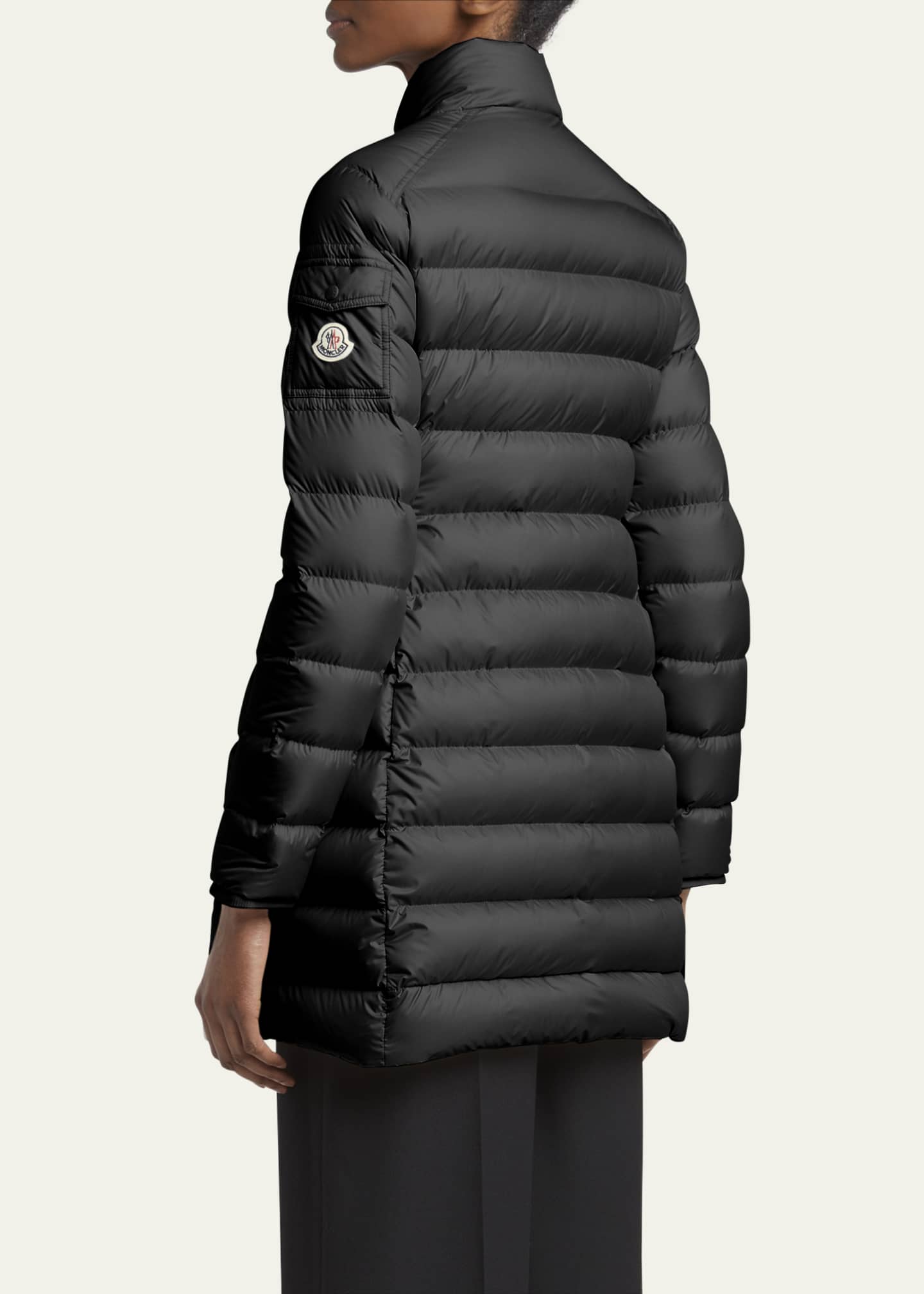 Moncler Igesse Long Down Puffer Coat Image 3 of 5