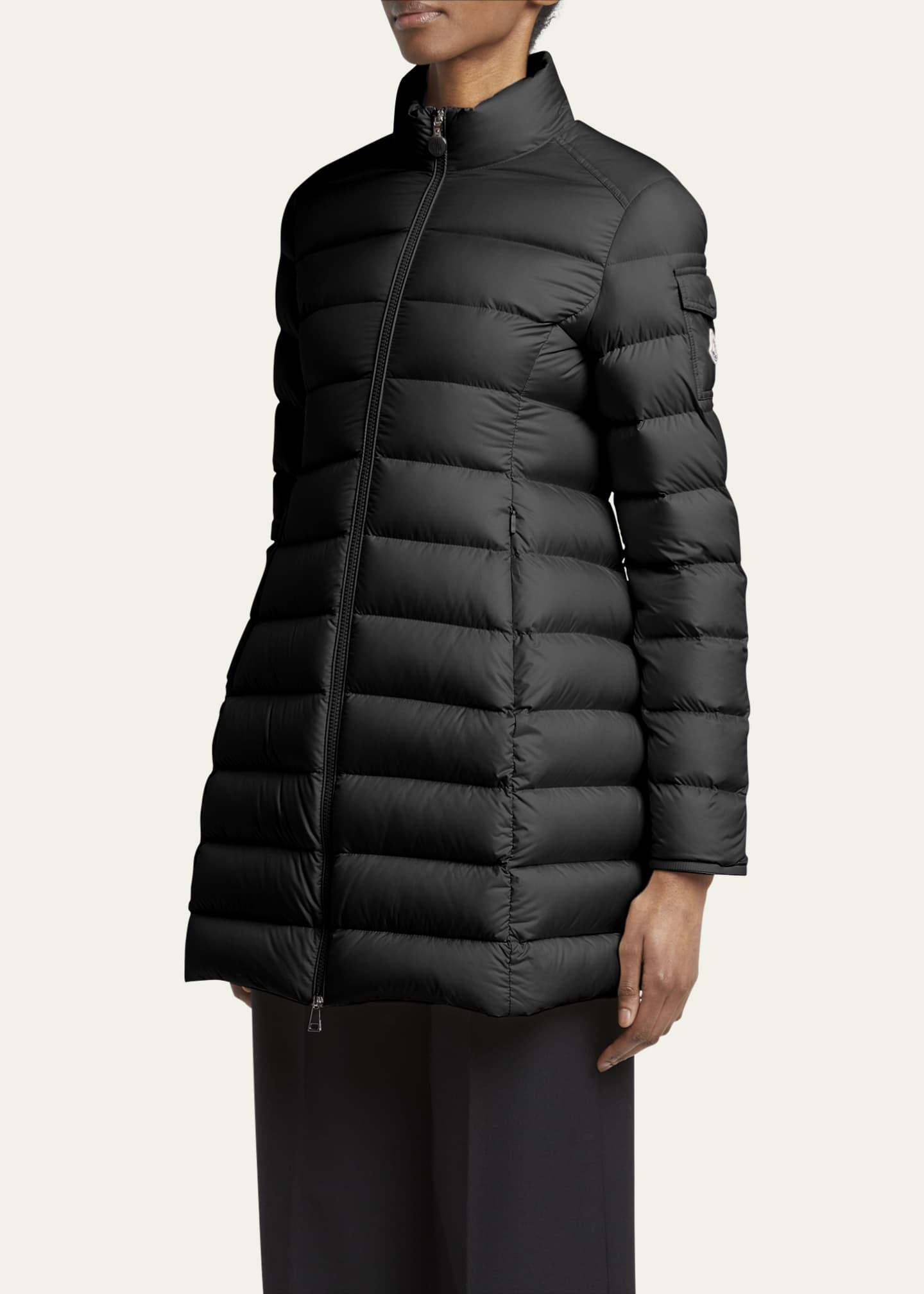 Moncler Igesse Long Down Puffer Coat Image 4 of 5