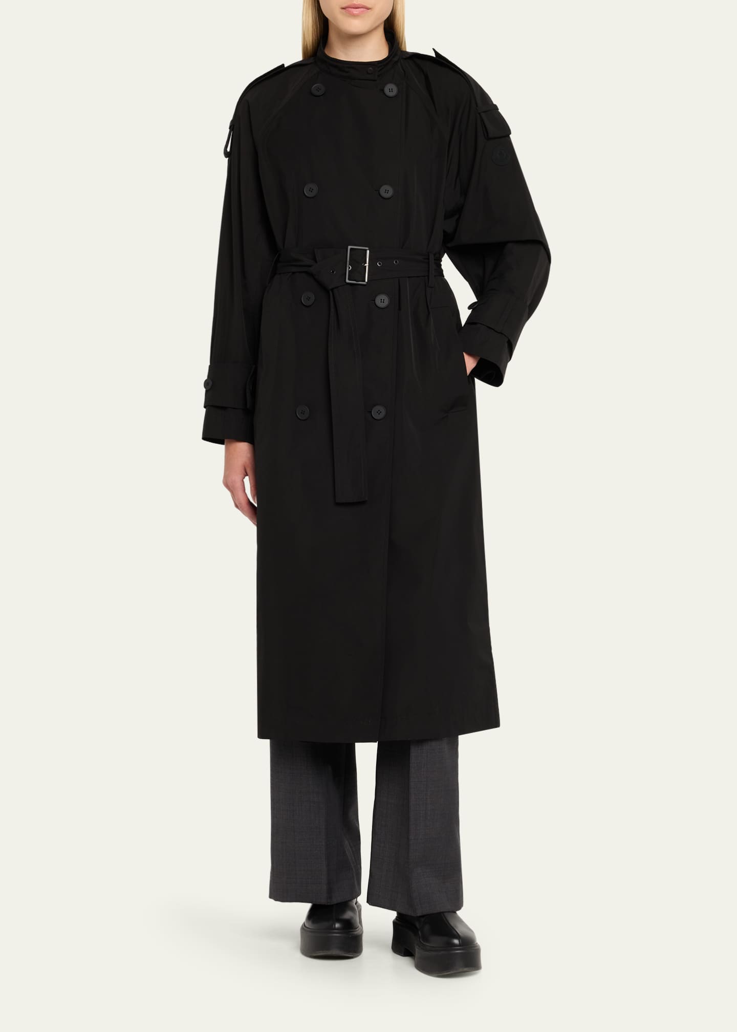 Moncler Trevoux Trench Coat Image 2 of 5