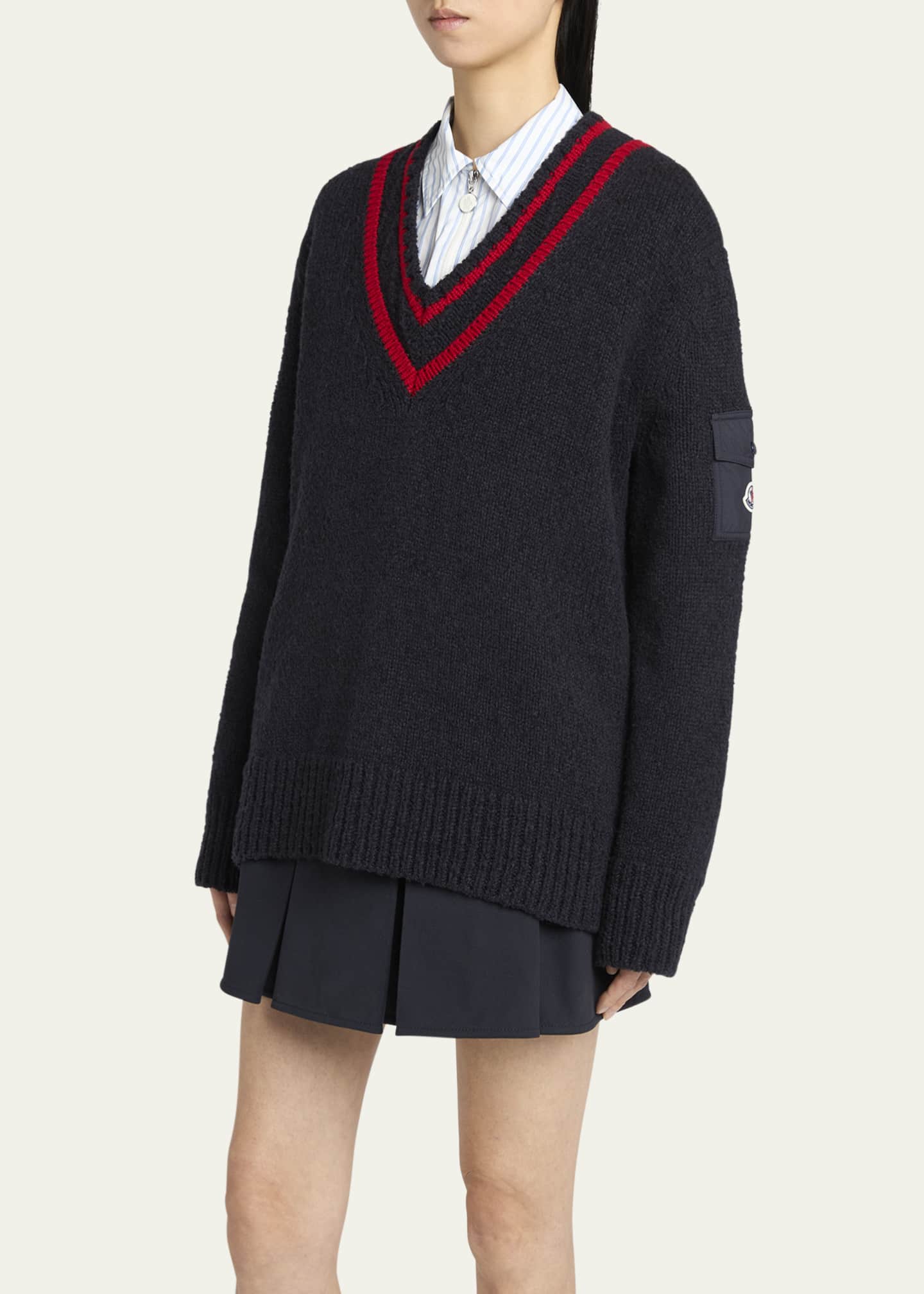 Moncler V-Neck Sweater Image 4 of 5
