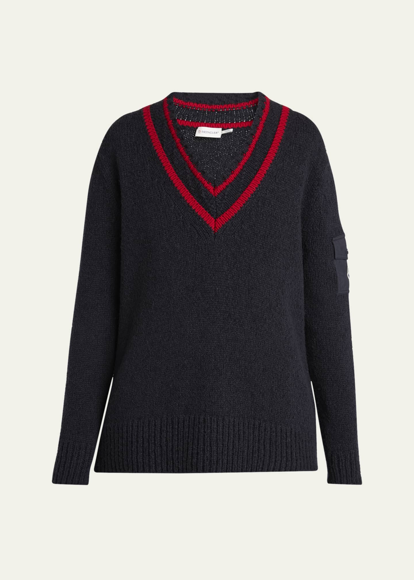 Moncler V-Neck Sweater Image 1 of 5