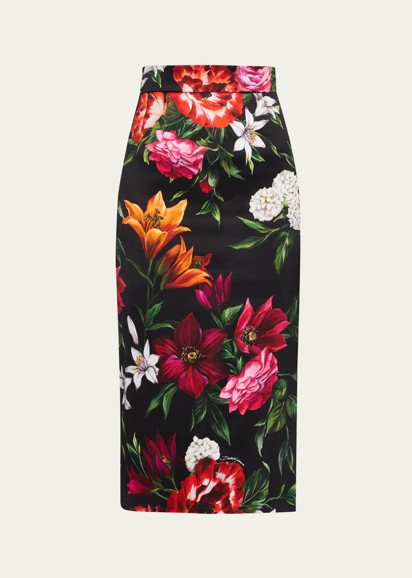 Dolce&Gabbana Floral Bouquet Midi Skirt Image 1 of 5