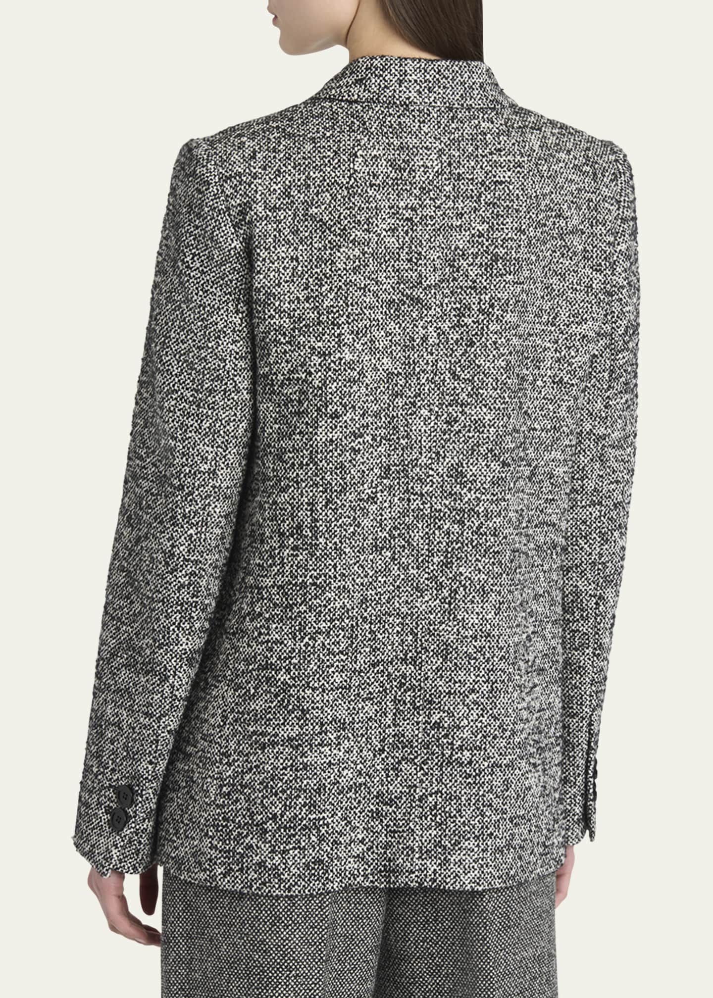 Dolce&Gabbana Dotted Wool-Blend Double-Breasted Blazer Image 3 of 5