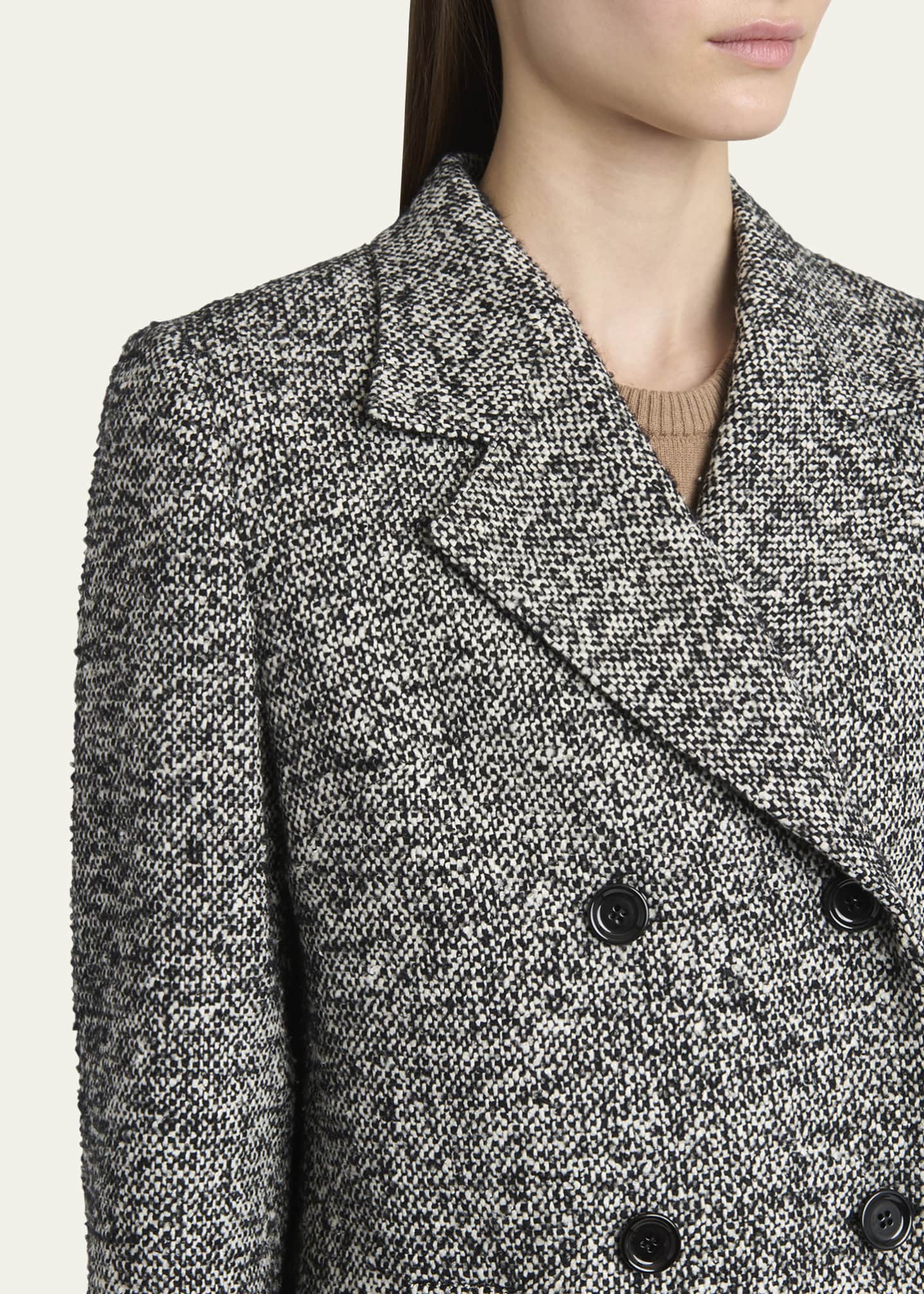 Dolce&Gabbana Dotted Wool-Blend Double-Breasted Blazer Image 5 of 5