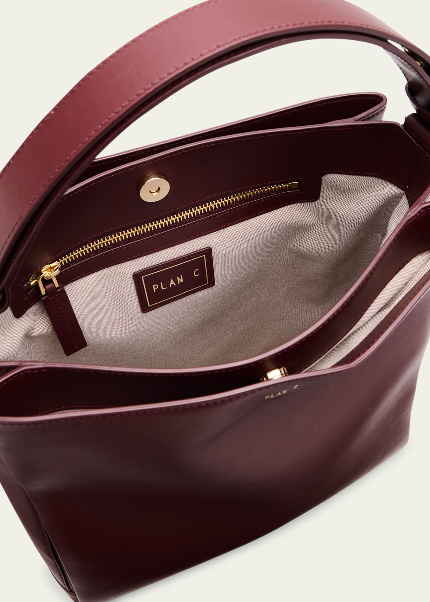 Folded Tote Bag in Vitello Leather