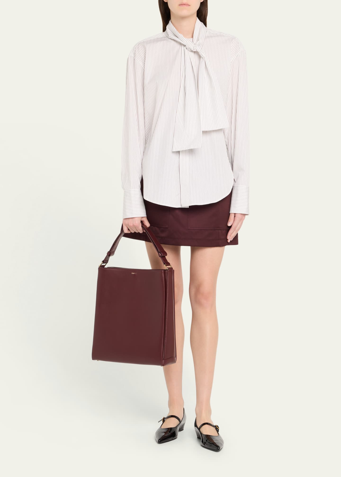 Folded Tote Bag in Vitello Leather