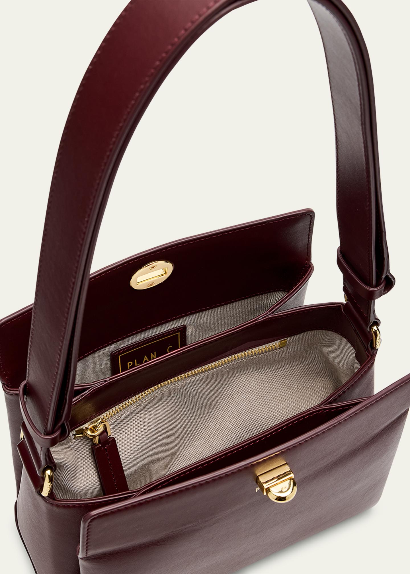 Plan C Small Folded Shoulder Bag in Vitello Leather - Bergdorf Goodman