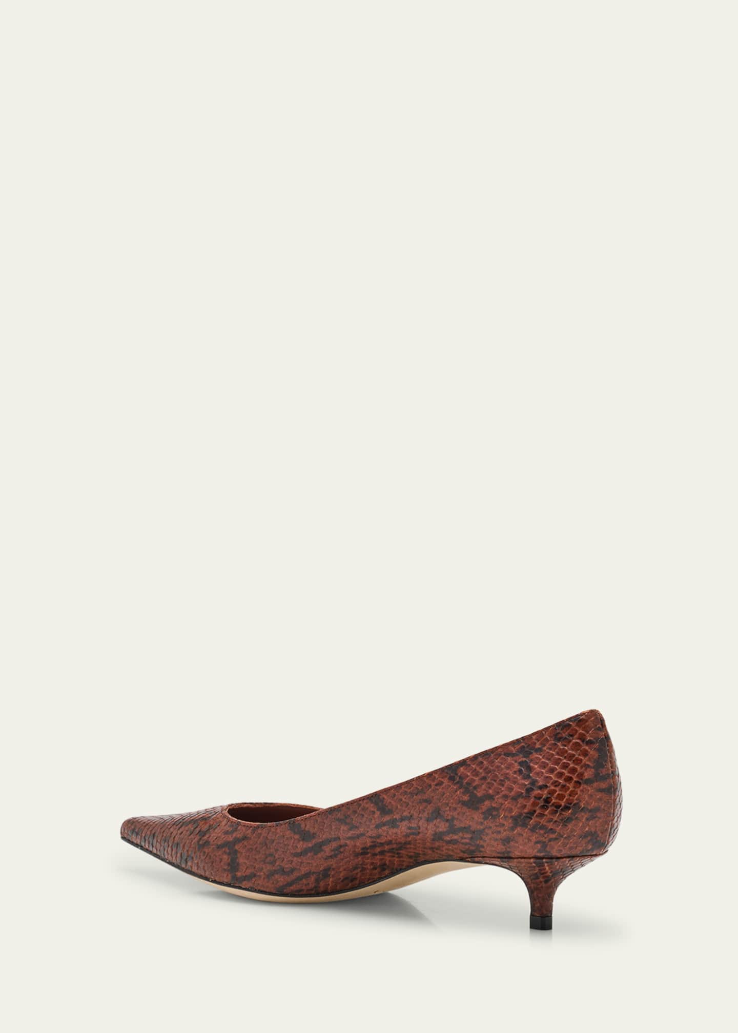 Jimmy Choo Amelia Snake-Printed Leather Pumps Image 2 of 4