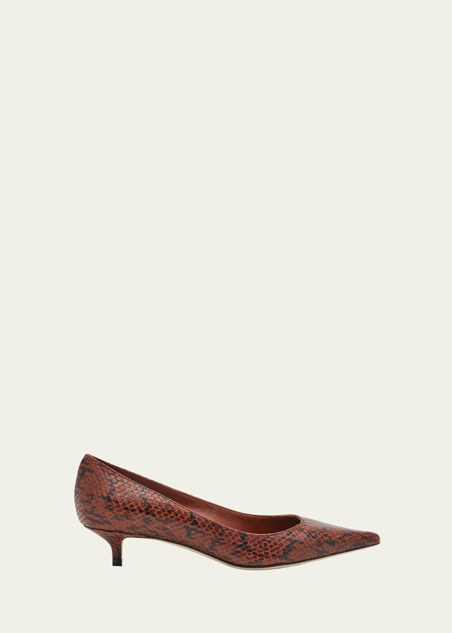 Jimmy Choo Amelia Snake-Printed Leather Pumps Image 1 of 4