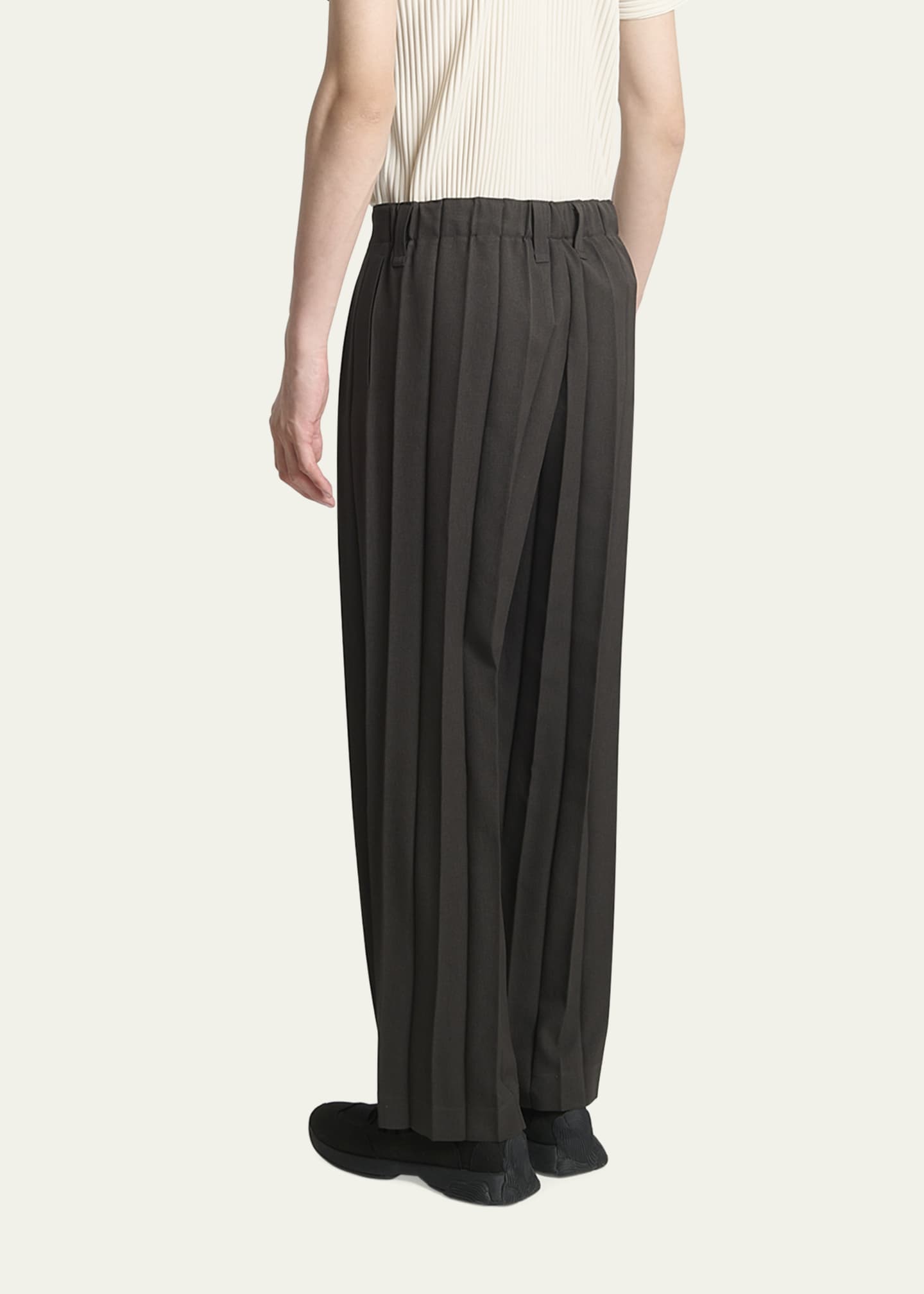 Homme Plisse Issey Miyake Men's Edge Ensemble Pleated Pants