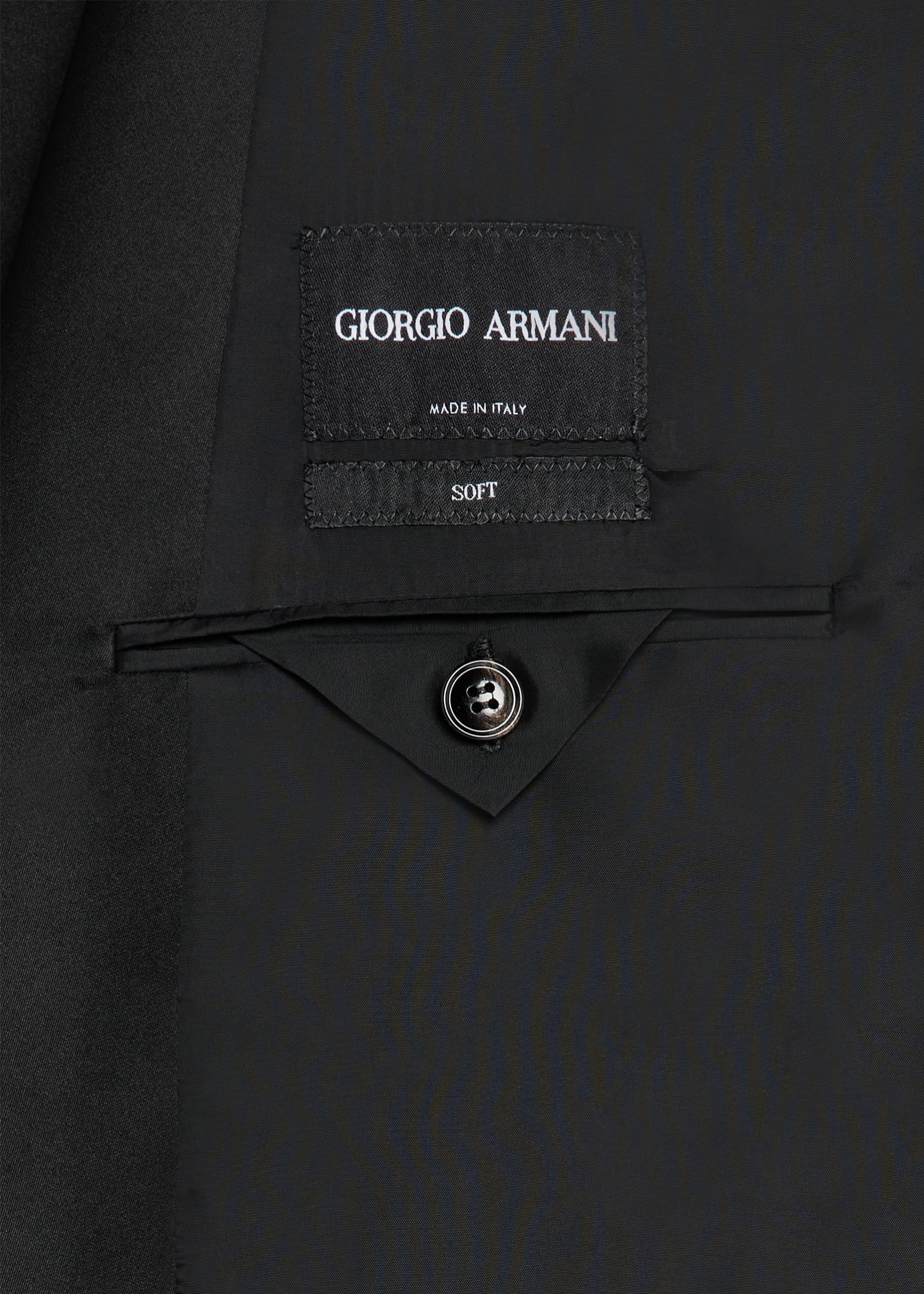 Giorgio Armani Men's Micro-Dot Silk Peak Lapel Tuxedo Image 7 of 8