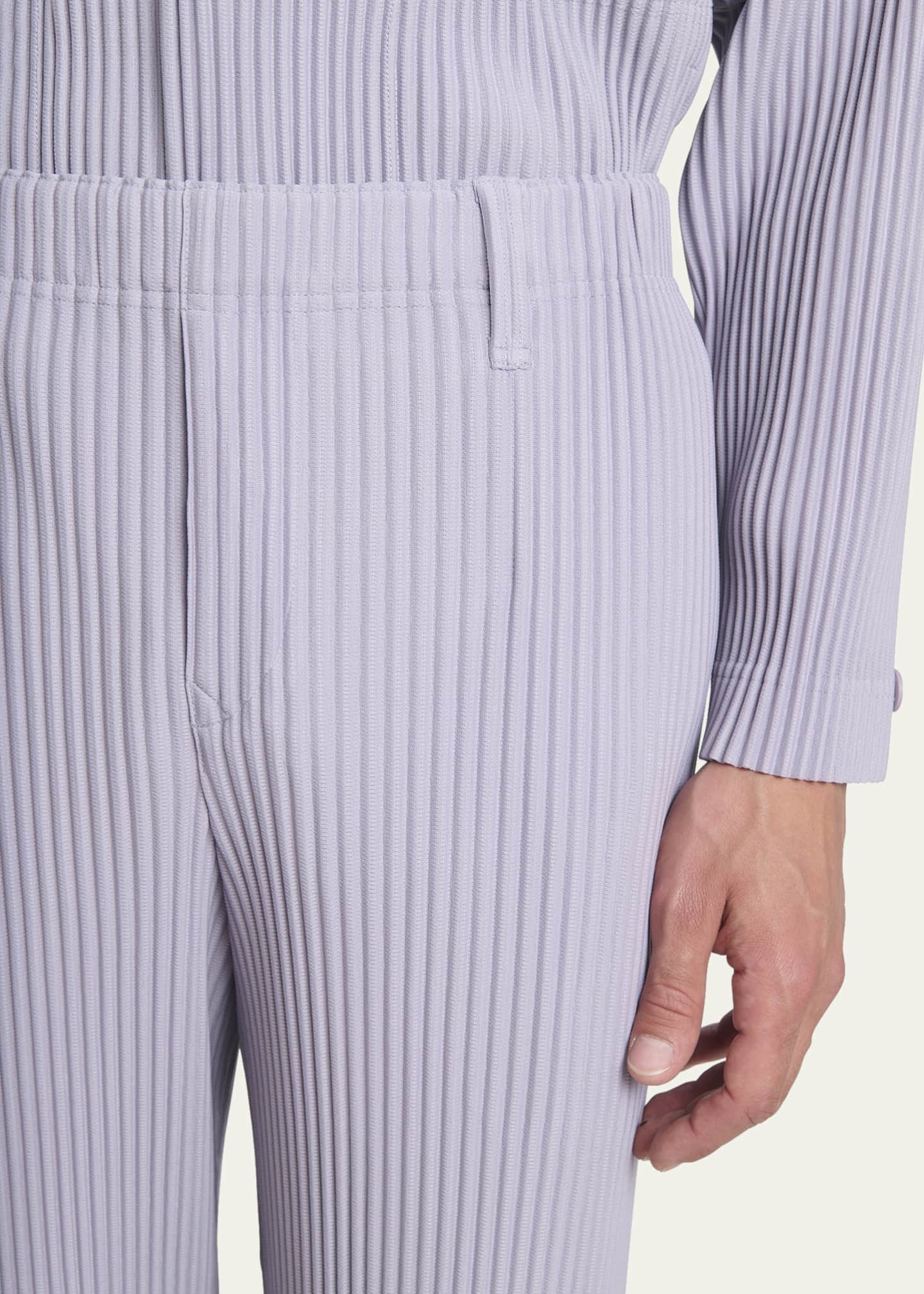 Homme Plisse Issey Miyake Men's Tailored Pleats Straight-Leg Pants Image 5 of 5