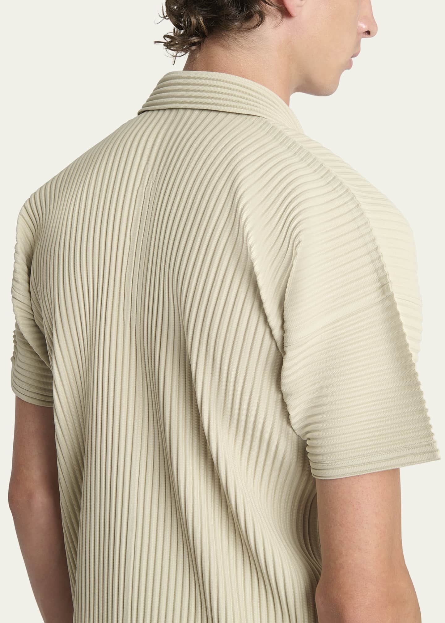 HOMME PLISSÉ ISSEY MIYAKE PLEATED POLO Homme Plisse Issey Miyake Men's Pleated Polo Shirt | Neiman