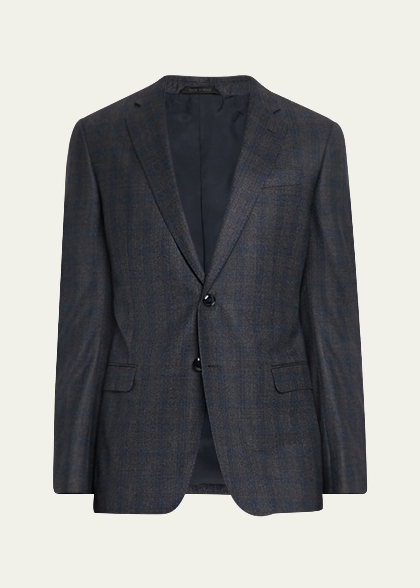 Giorgio Armani Men's Blurred Plaid G Line Two-Piece Suit Image 1 of 8
