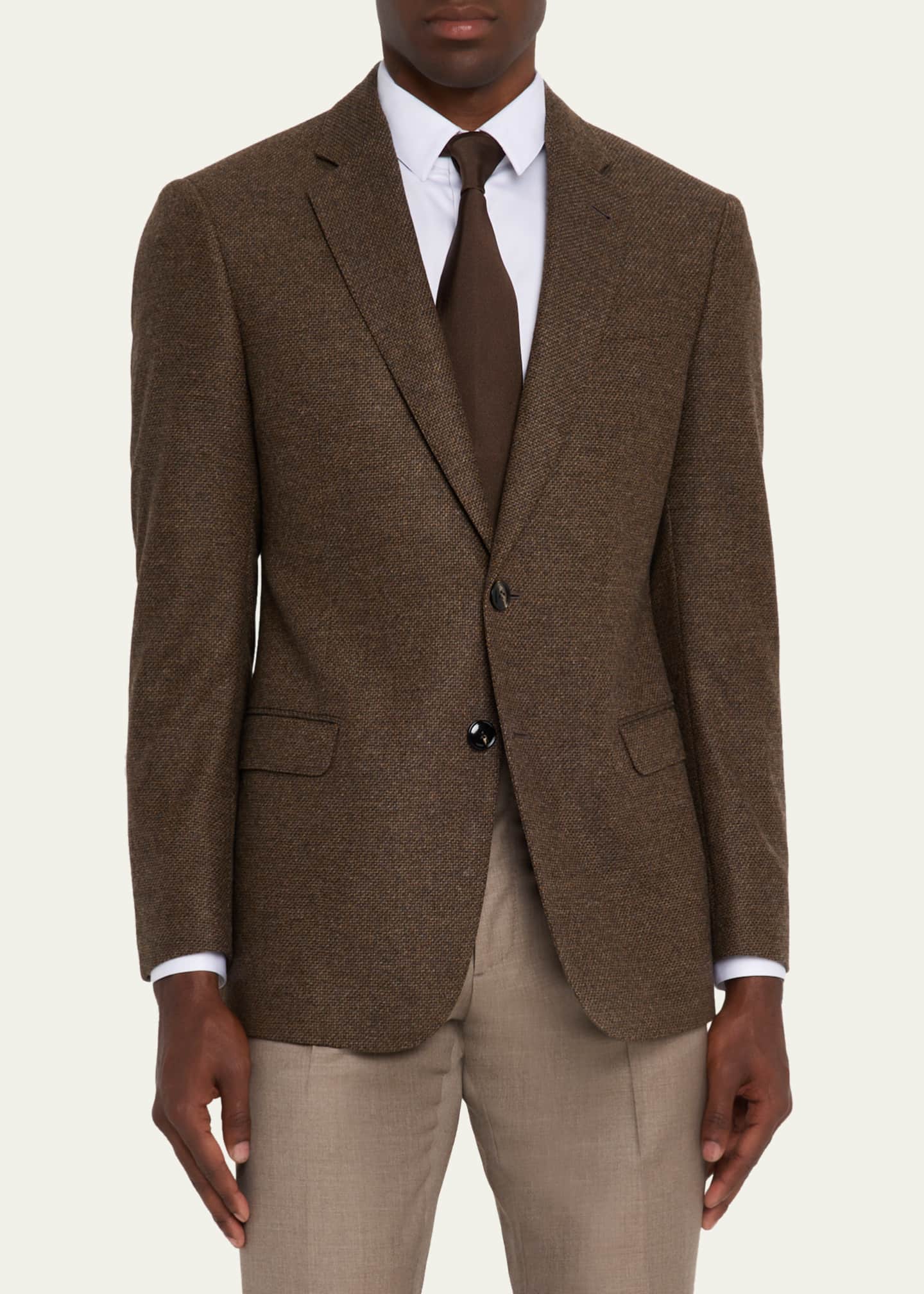 Giorgio Armani Men's Textured Wool and Cashmere G Line Sport Coat