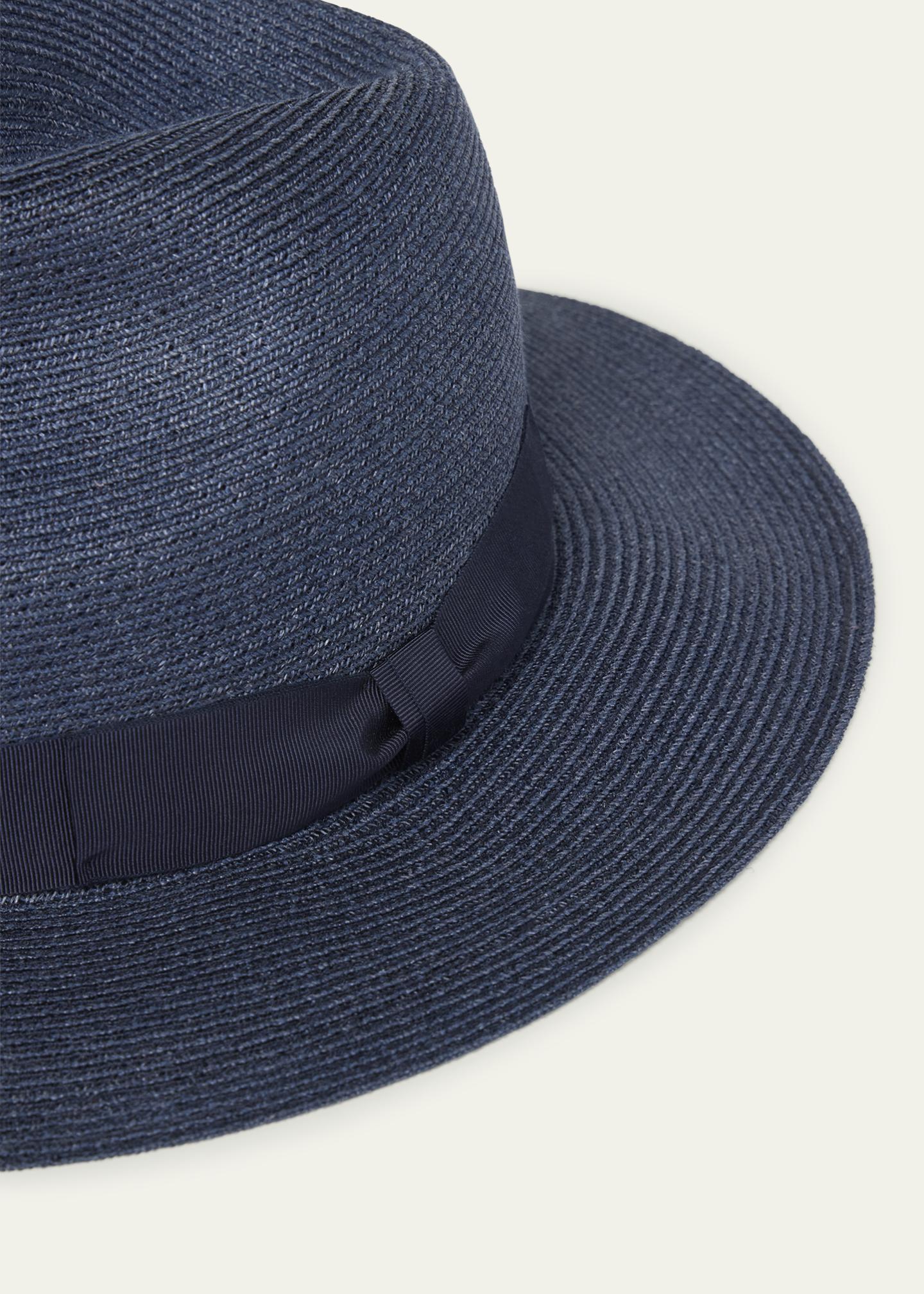 ARMANI FEDORA Giorgio Armani Side applied fedora hat with velvet band  main image 4