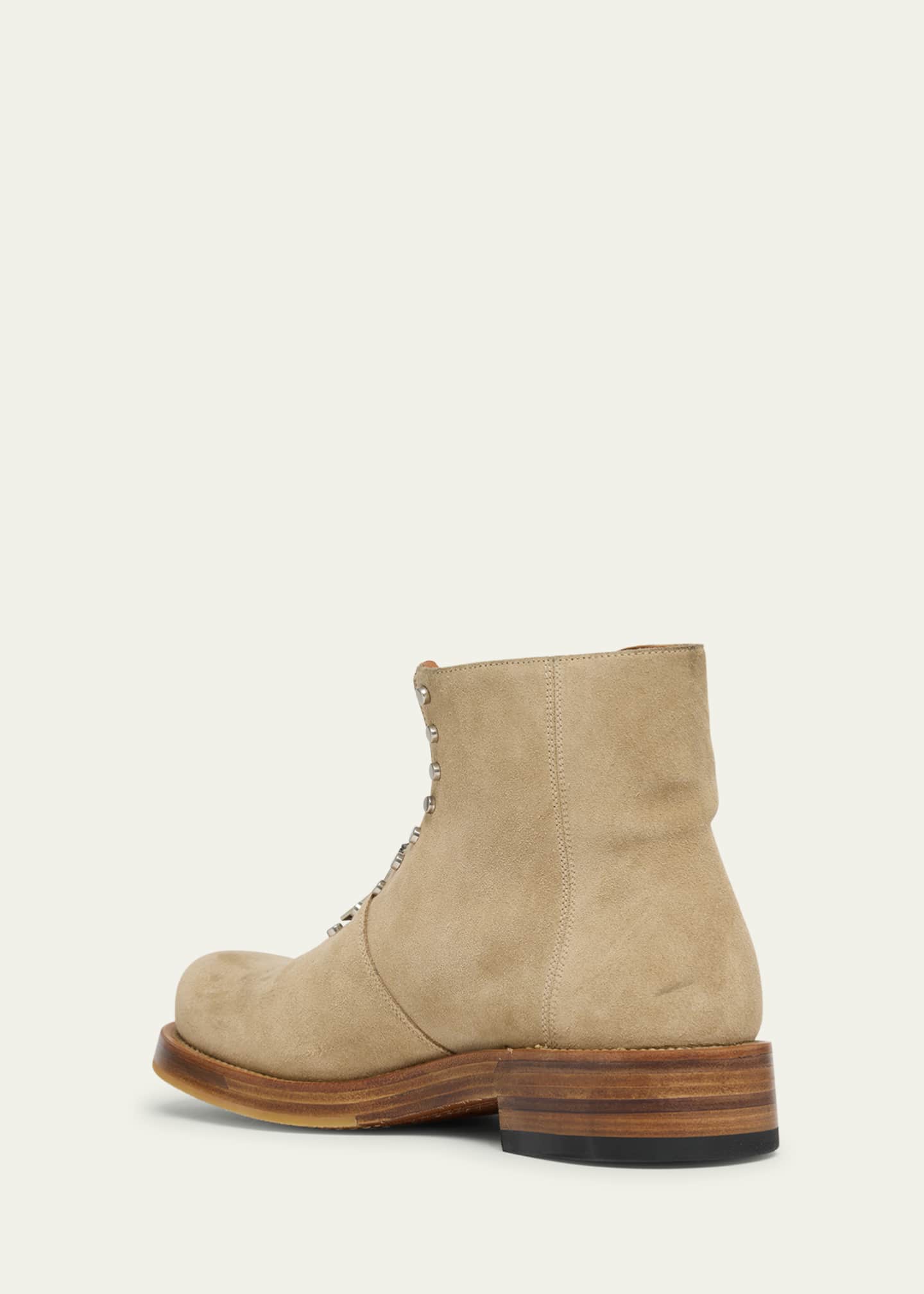 McQueen Men's The Maker Suede Zip-Up Boots Image 4 of 6