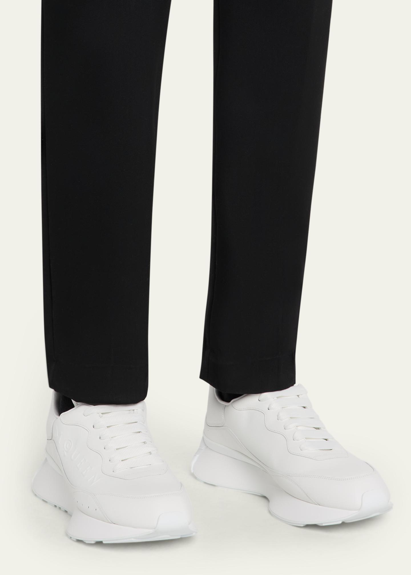 McQueen Men's Sprint Leather Runner Sneakers - Bergdorf Goodman