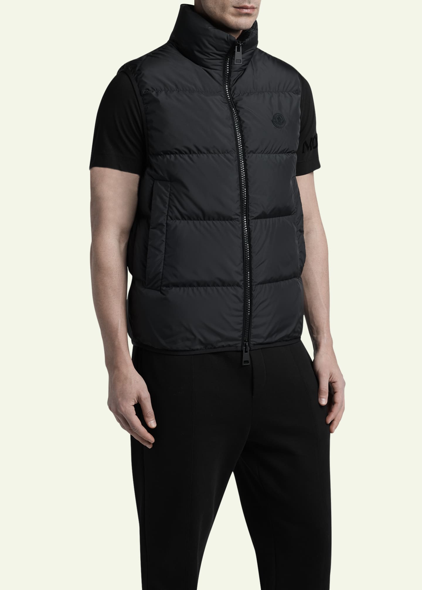 Moncler Men's Gabas Short Sleeve Padded Vest - Bergdorf Goodman