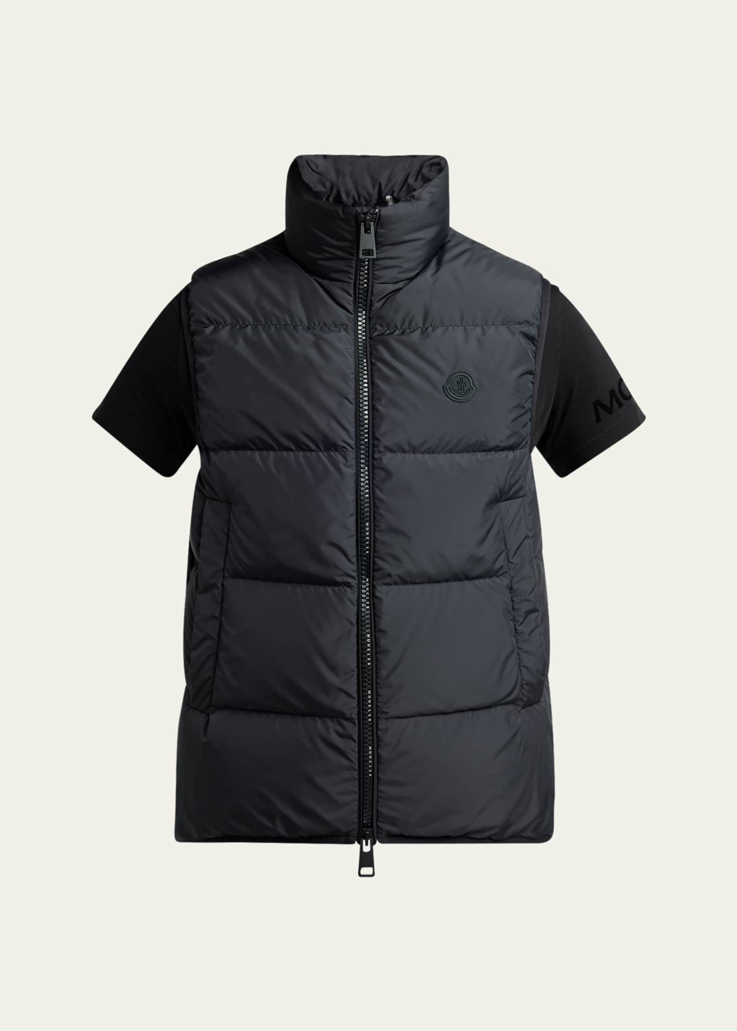 Moncler Men's Gabas Short Sleeve Padded Vest - Bergdorf Goodman