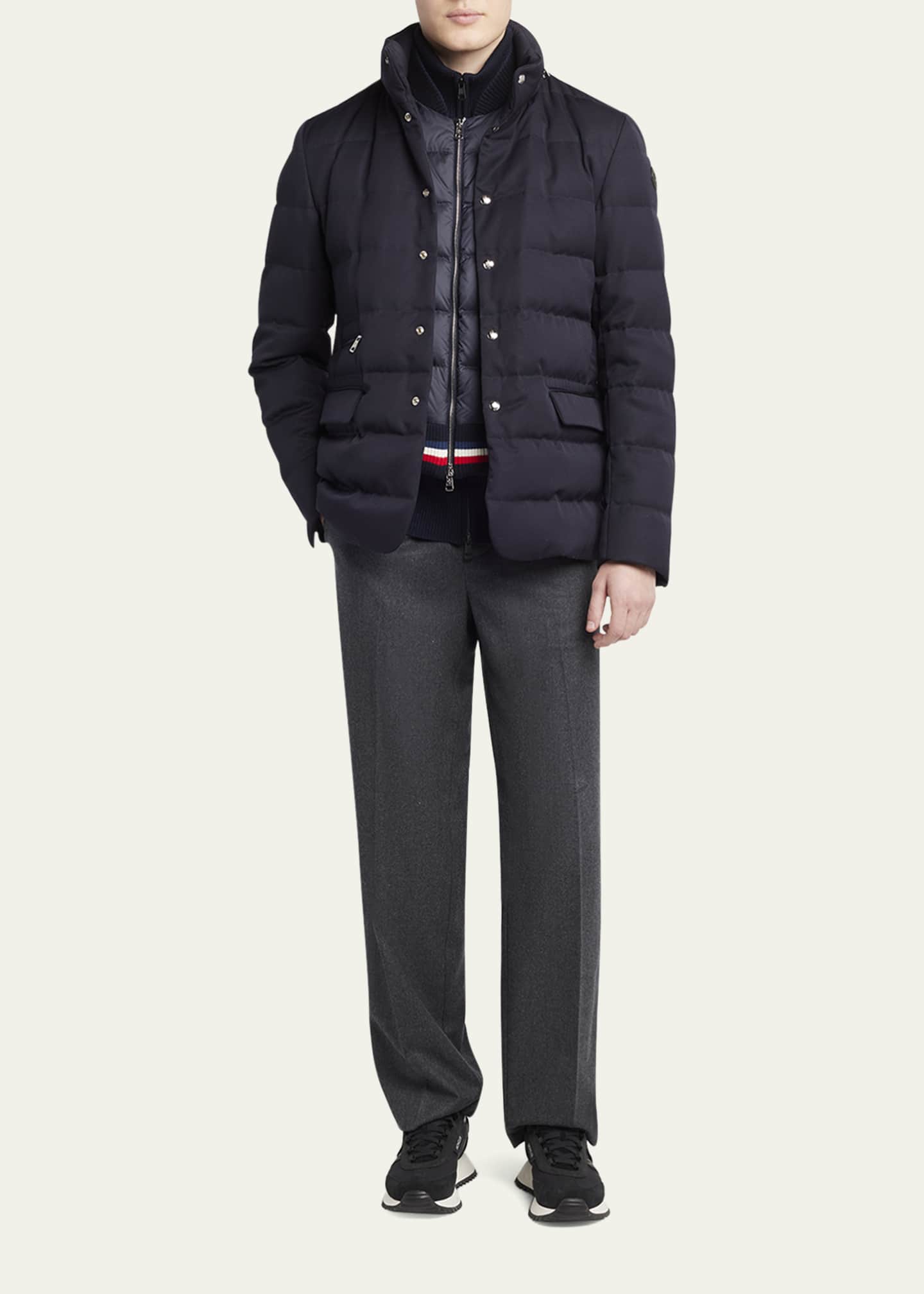 Moncler Men's Bess Down Blazer Jacket - Bergdorf Goodman