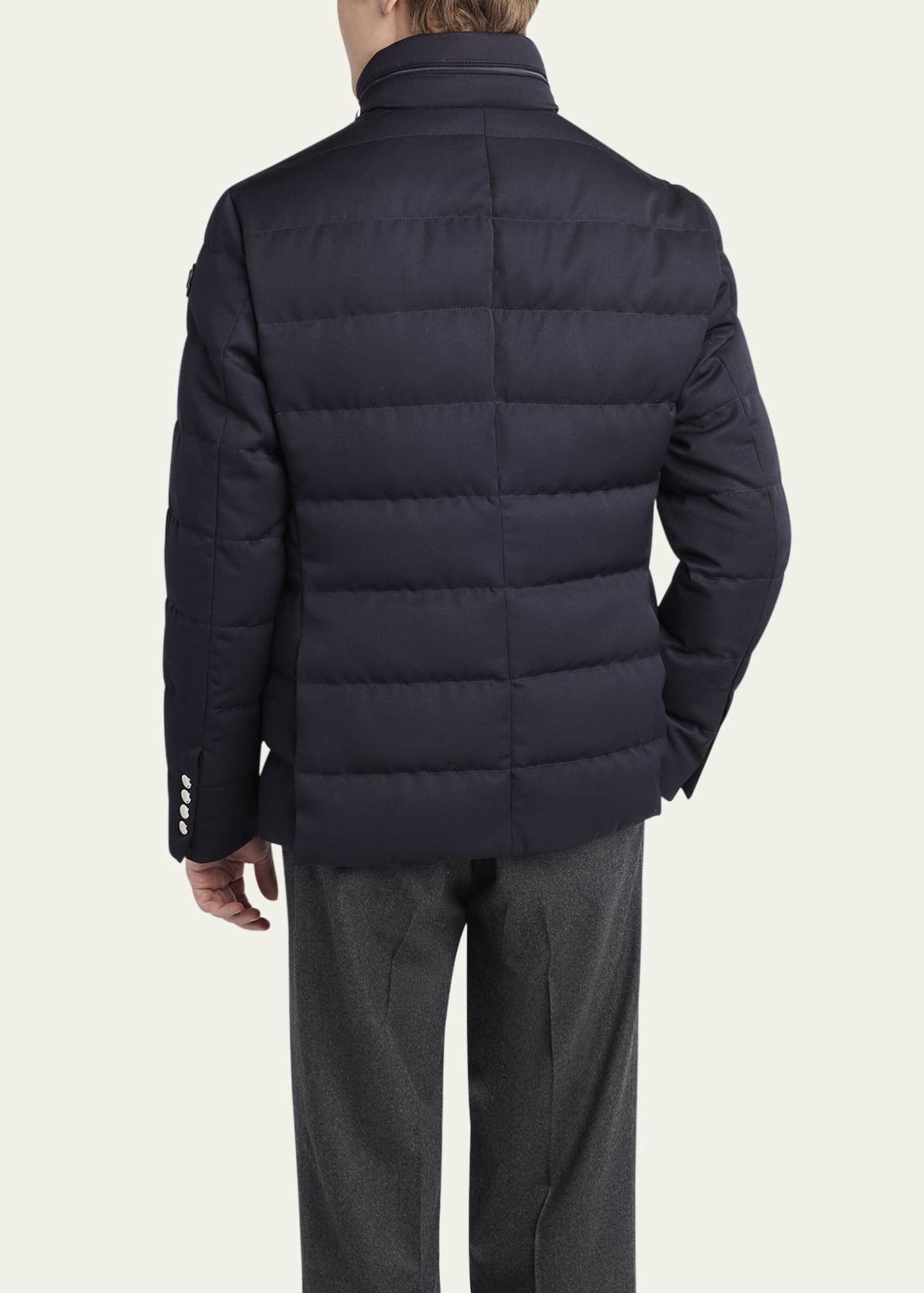 MONCLER ネイビー ジャケット 5 Moncler Men's Bess Down Blazer Jacket - Bergdorf Goodman
