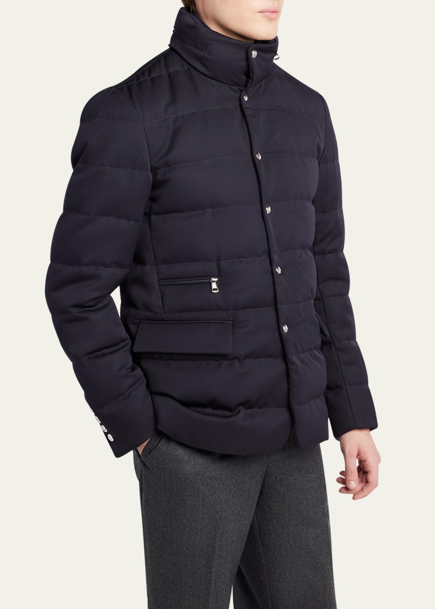 Moncler Men's Bess Down Blazer Jacket - Bergdorf Goodman
