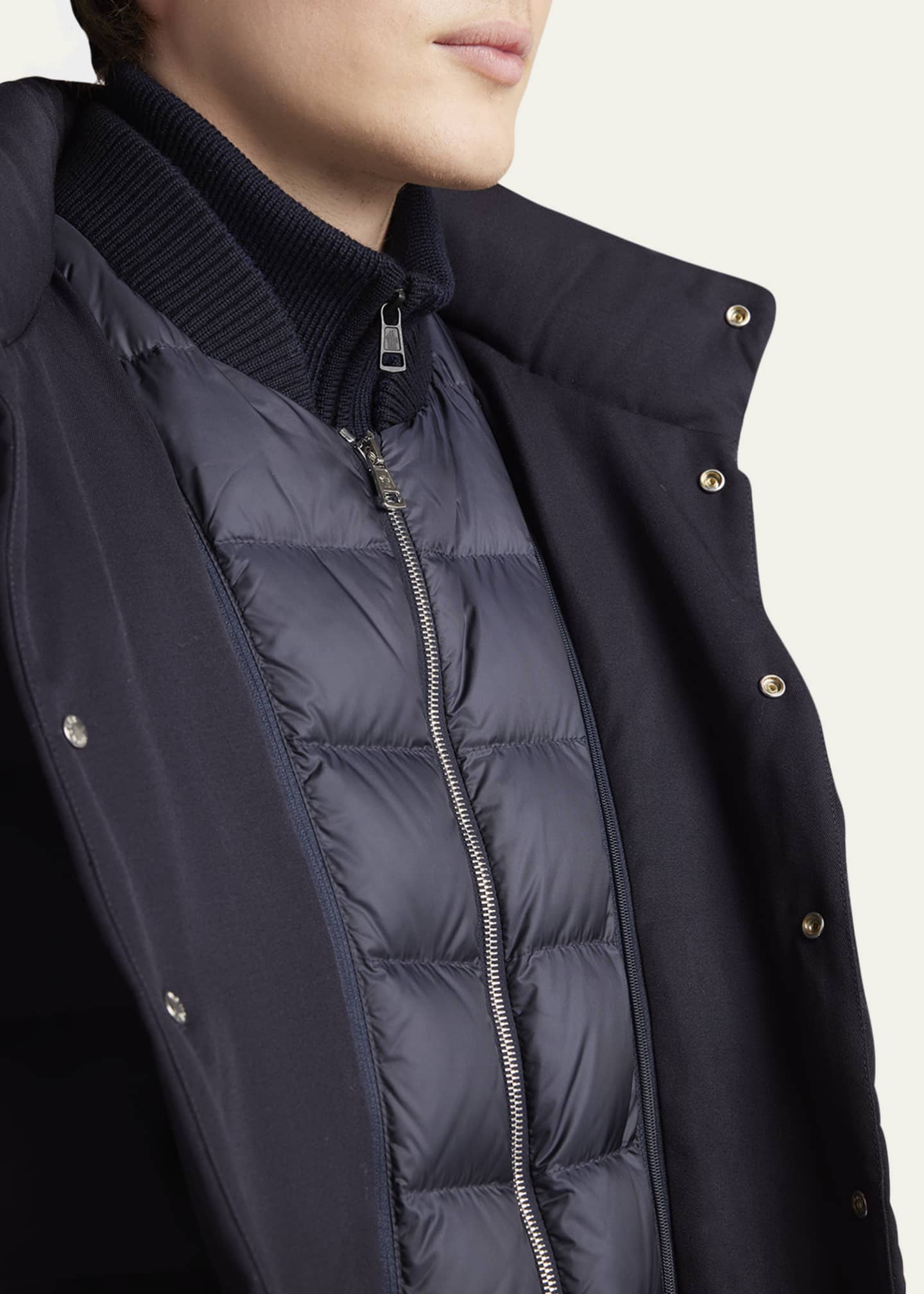 Moncler Men's Bess Down Blazer Jacket - Bergdorf Goodman