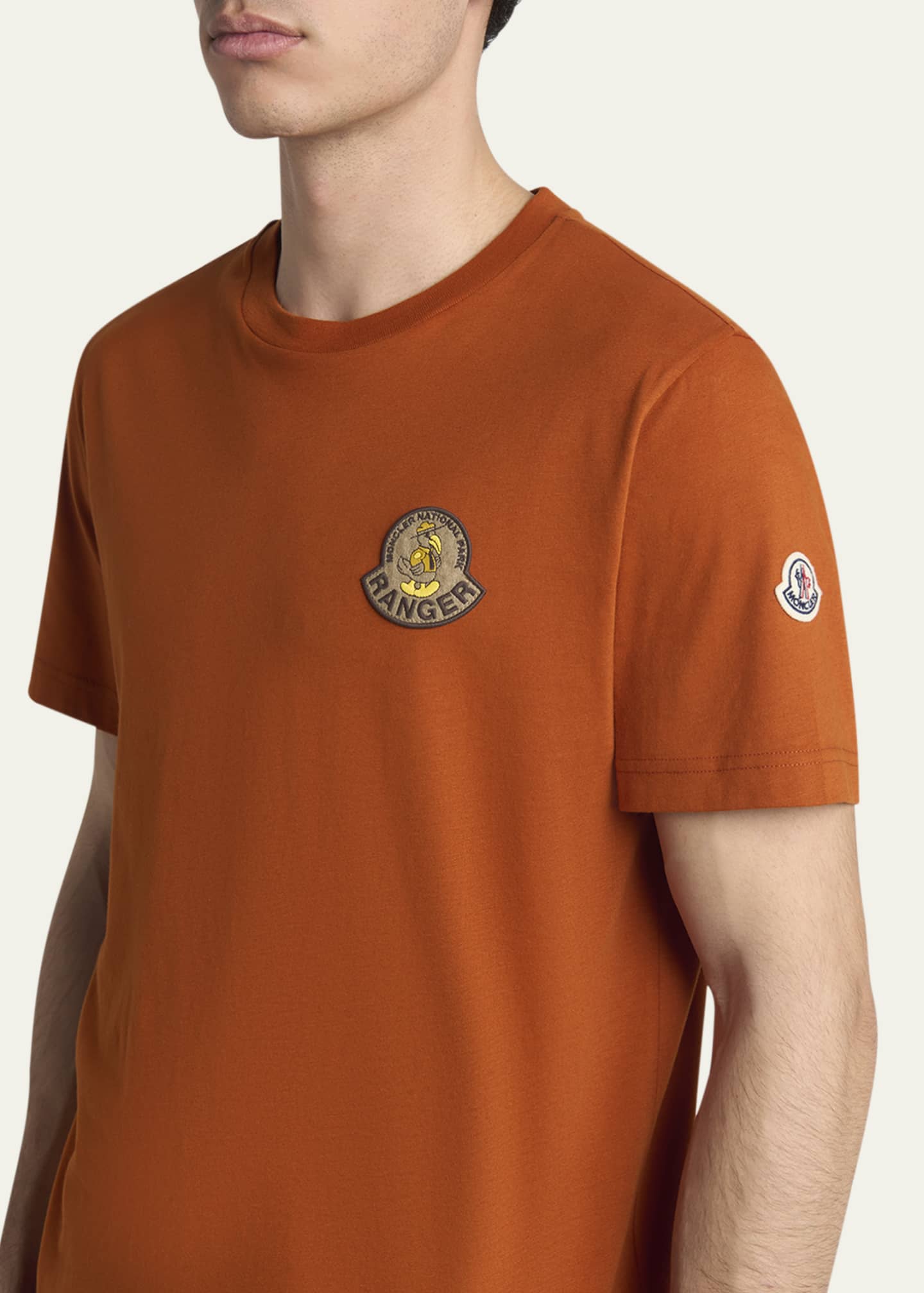 Moncler Men's National Park Ranger Patch Crewneck T-Shirt