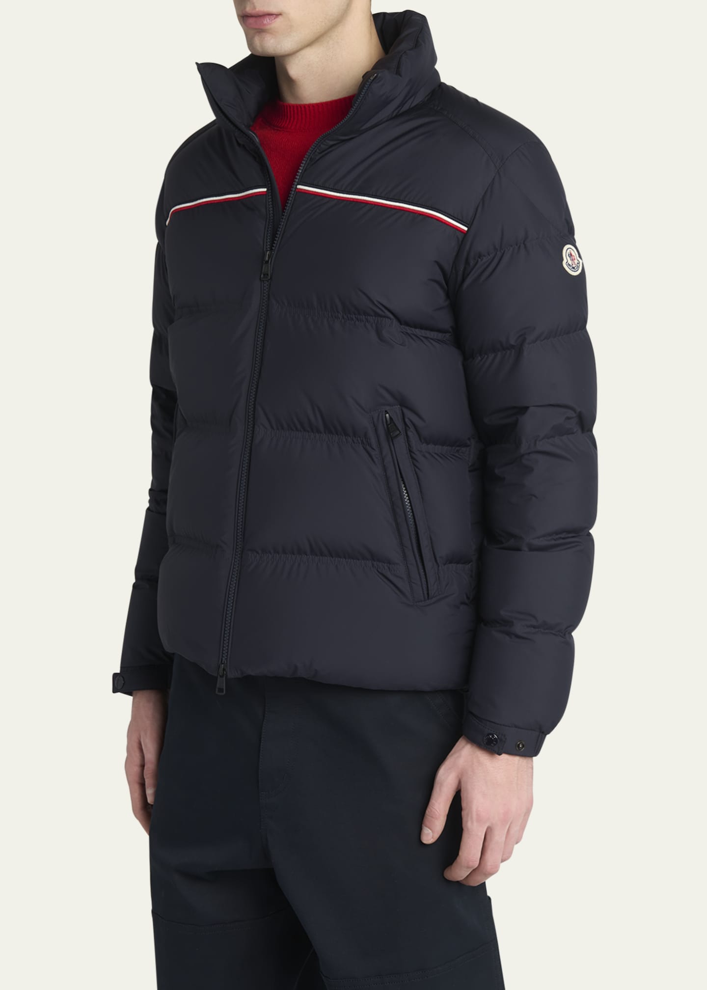 MONCLER　セール DORFMAN Moncler Men's Bouvaque Tricolor-Trim Down Jacket - Bergdorf