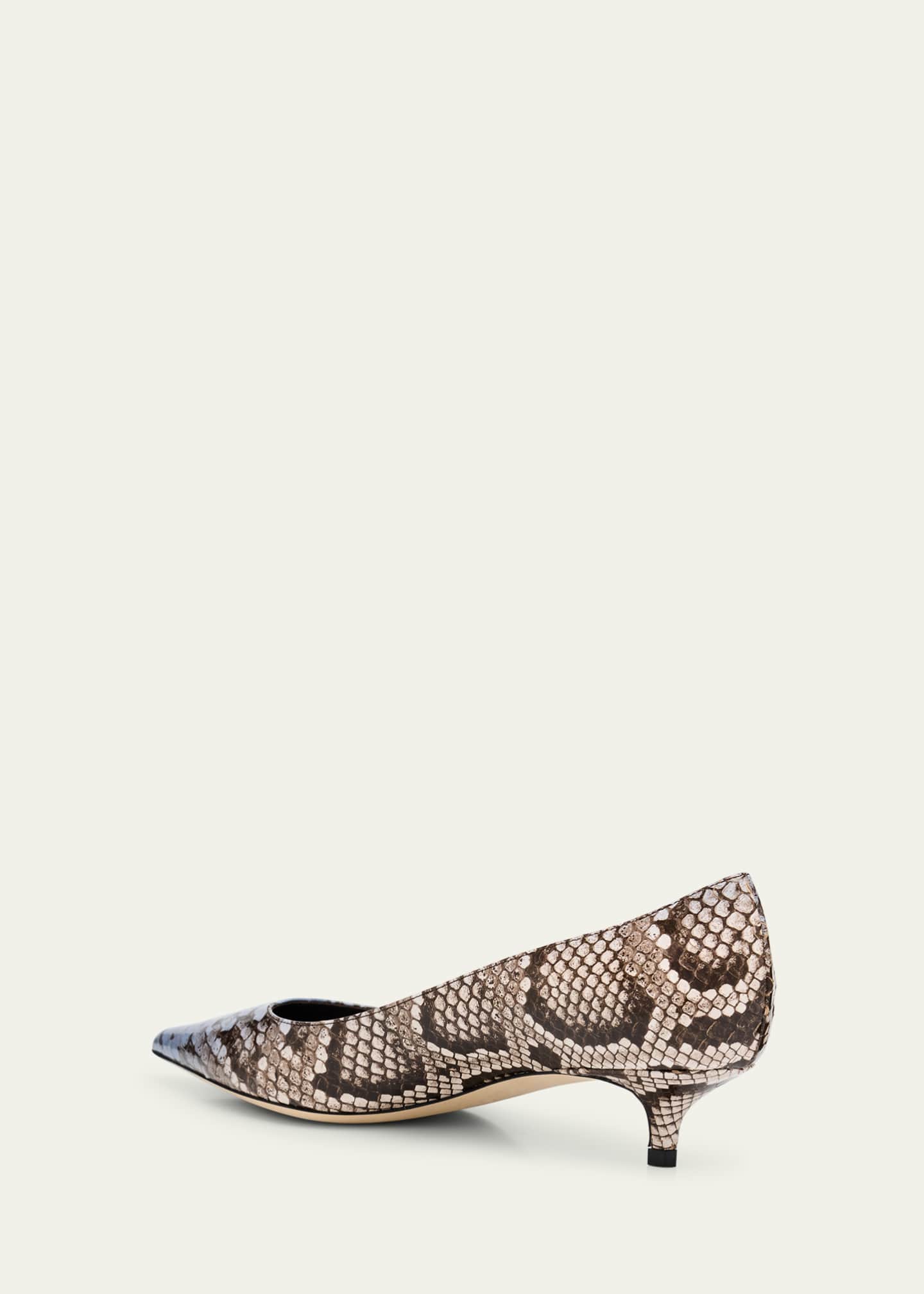 Jimmy Choo Amelia Snake-Printed Leather Pumps Image 2 of 4