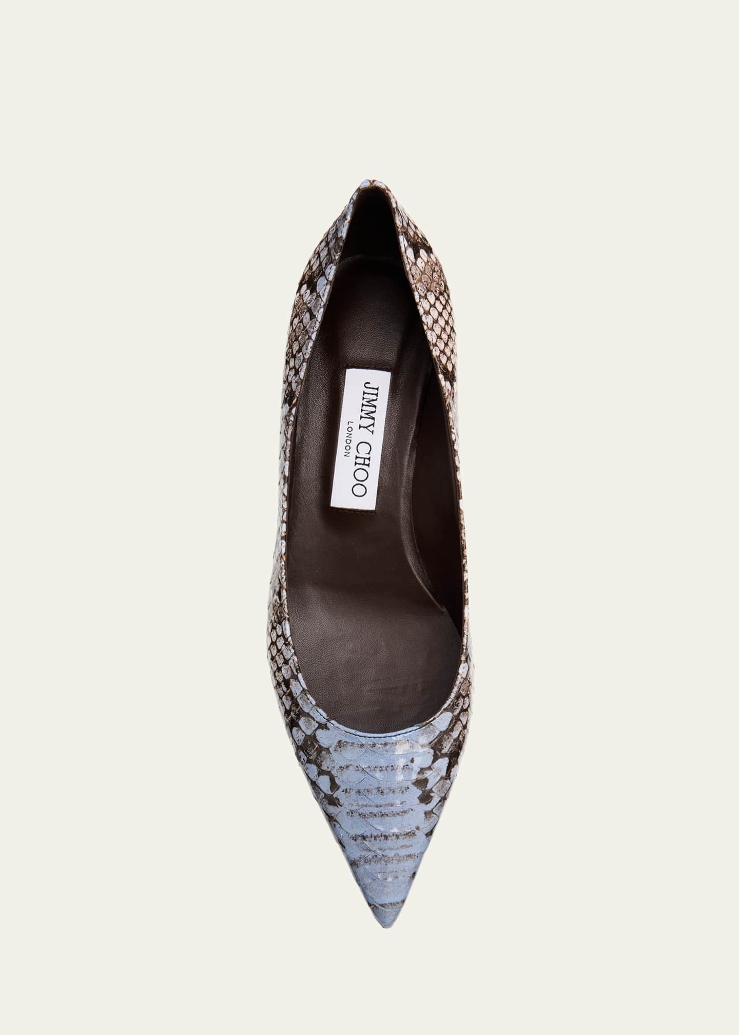 Jimmy Choo Amelia Snake-Printed Leather Pumps Image 4 of 4