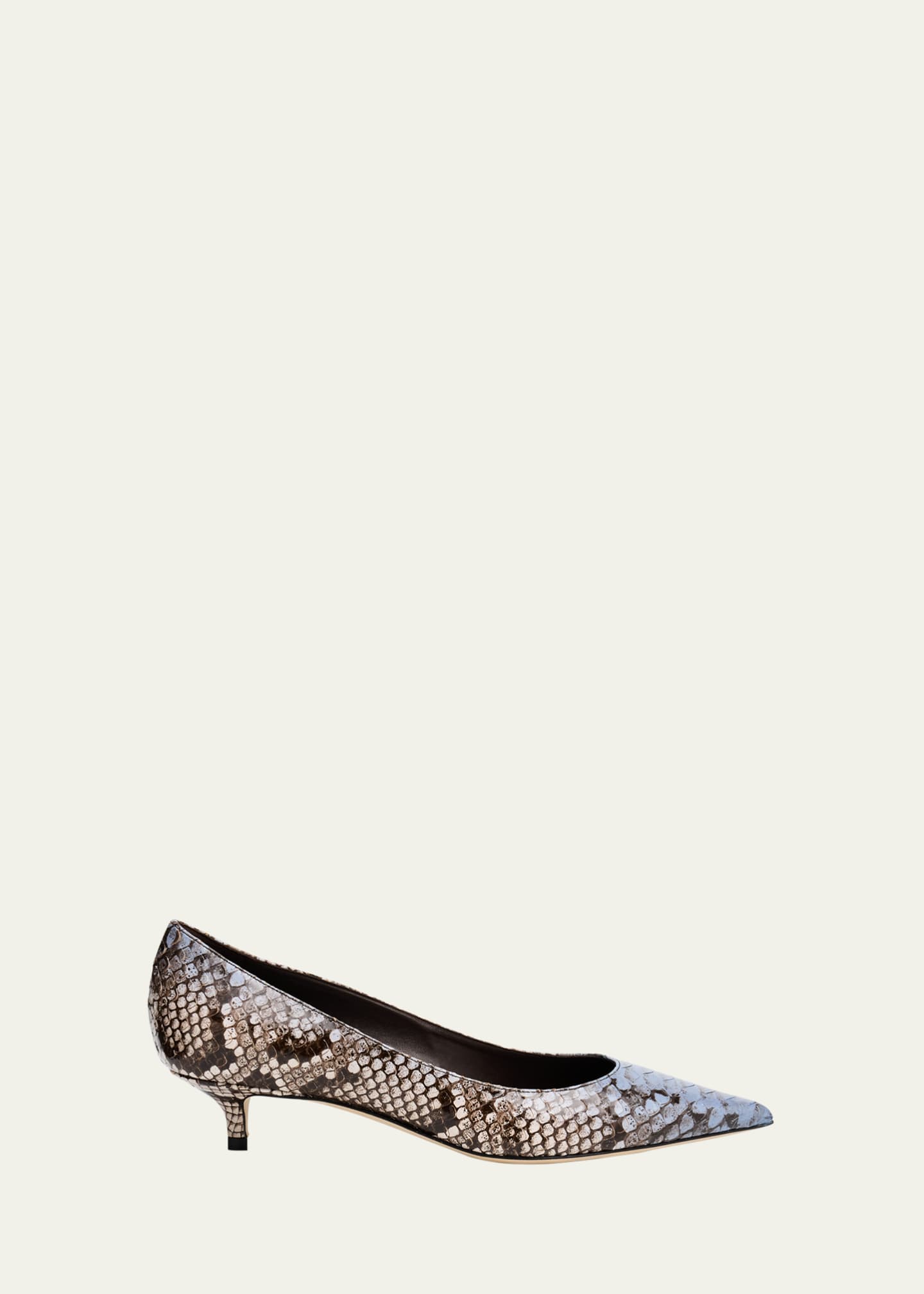 Jimmy Choo Amelia Snake-Printed Leather Pumps Image 1 of 4