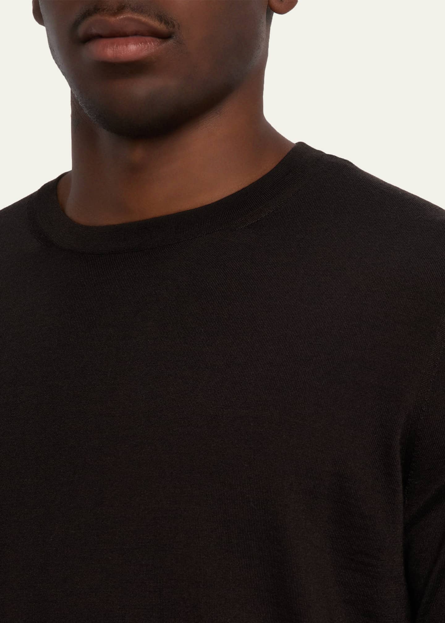 ZEGNA Men's Cashseta Cashmere and Silk Crewneck Sweater - Bergdorf