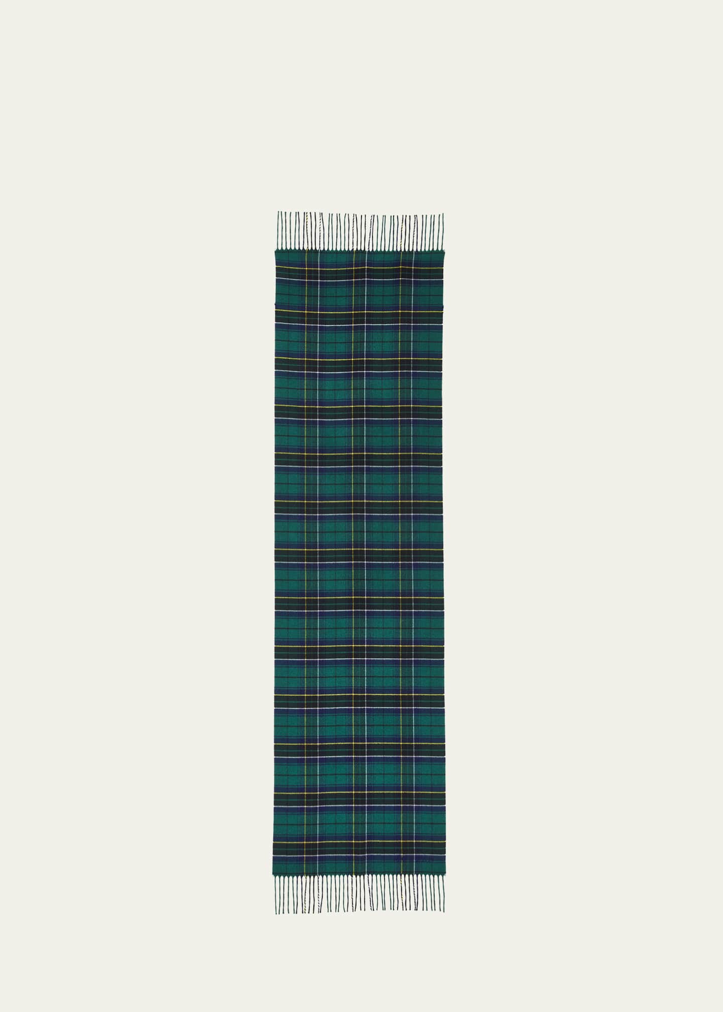 McQueen Silk & Cashmere Tartan Scarf Image 1 of 3