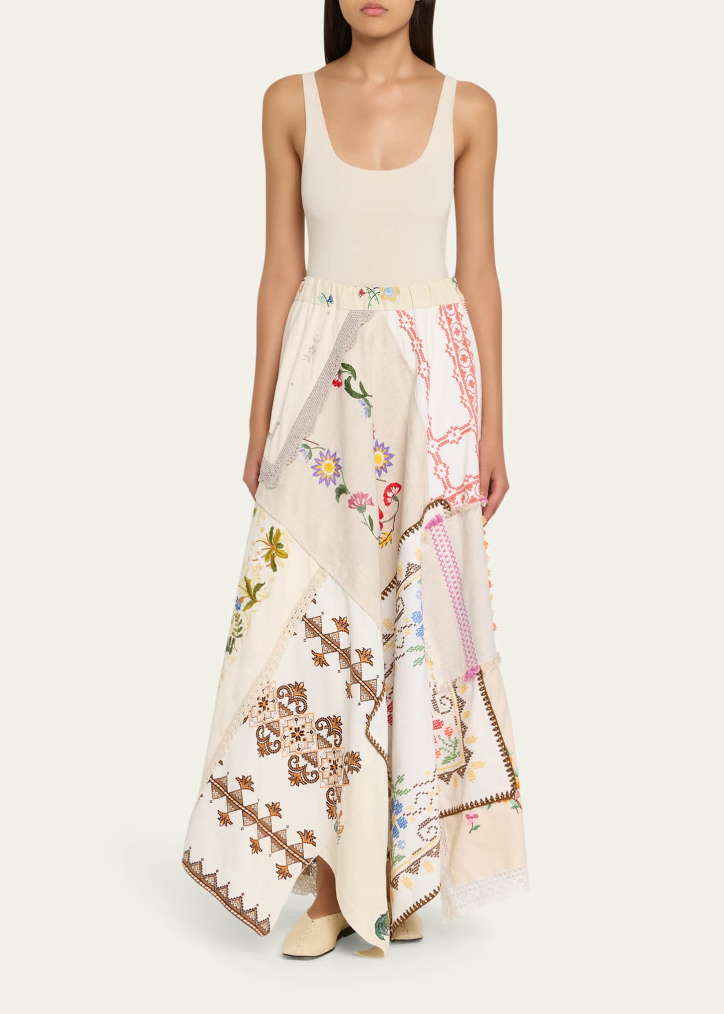 Rianna + Nina Ooak Kendima Patchwork Maxi Skirt Image 2 of 5