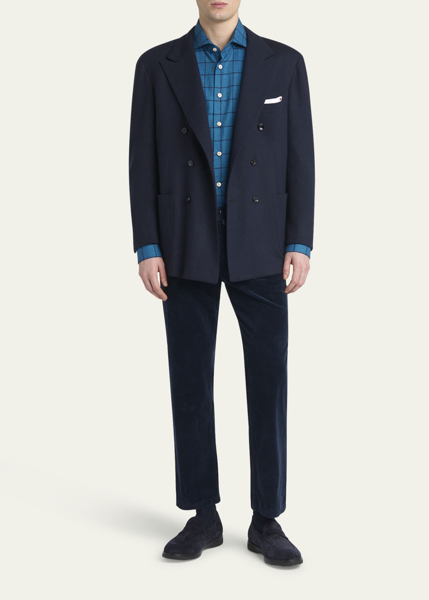 Kiton Men's Cotton Stretch Slim Five-Pocket Pants Image 2 of 5