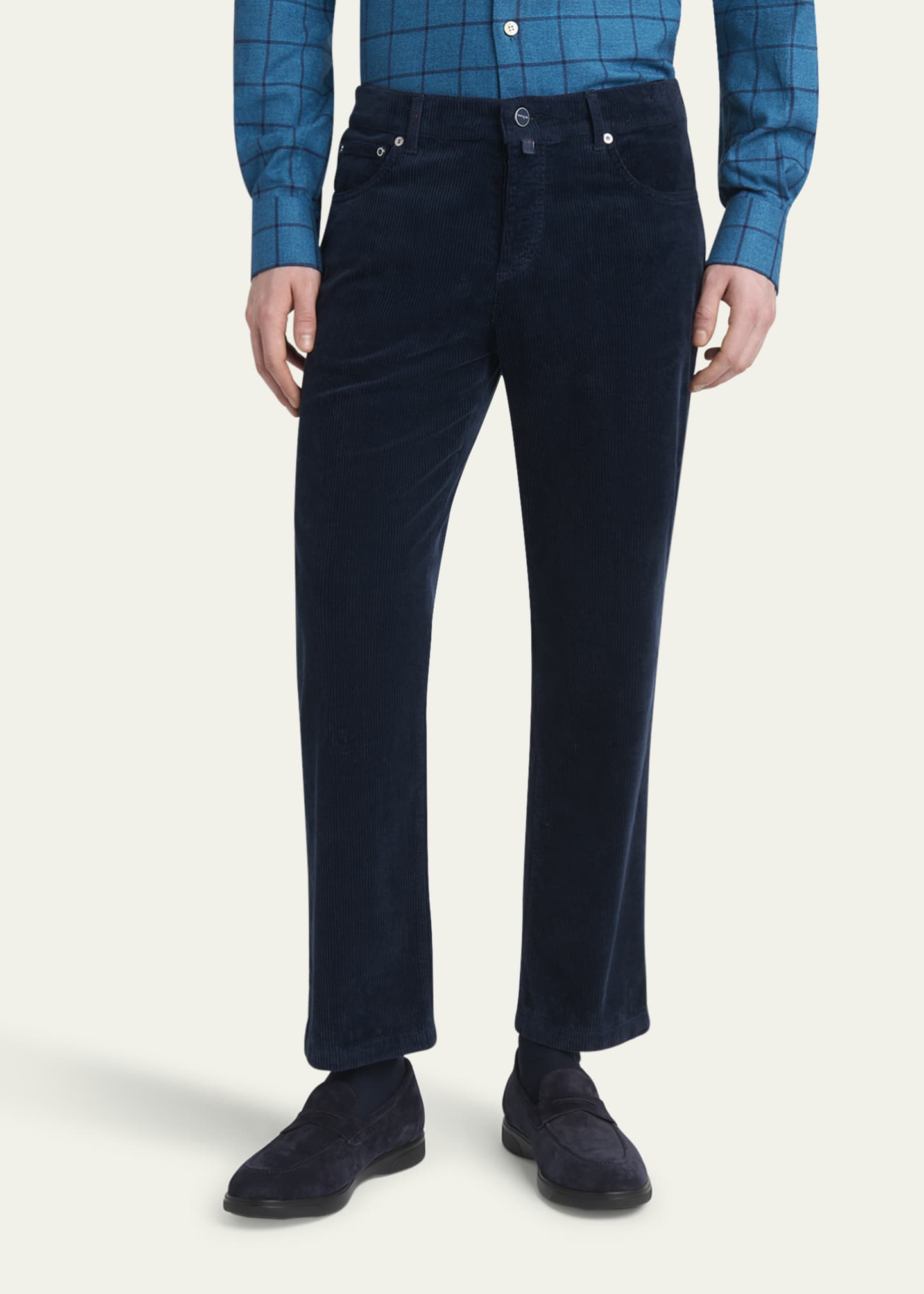Kiton Men's Cotton Stretch Slim Five-Pocket Pants Image 4 of 5