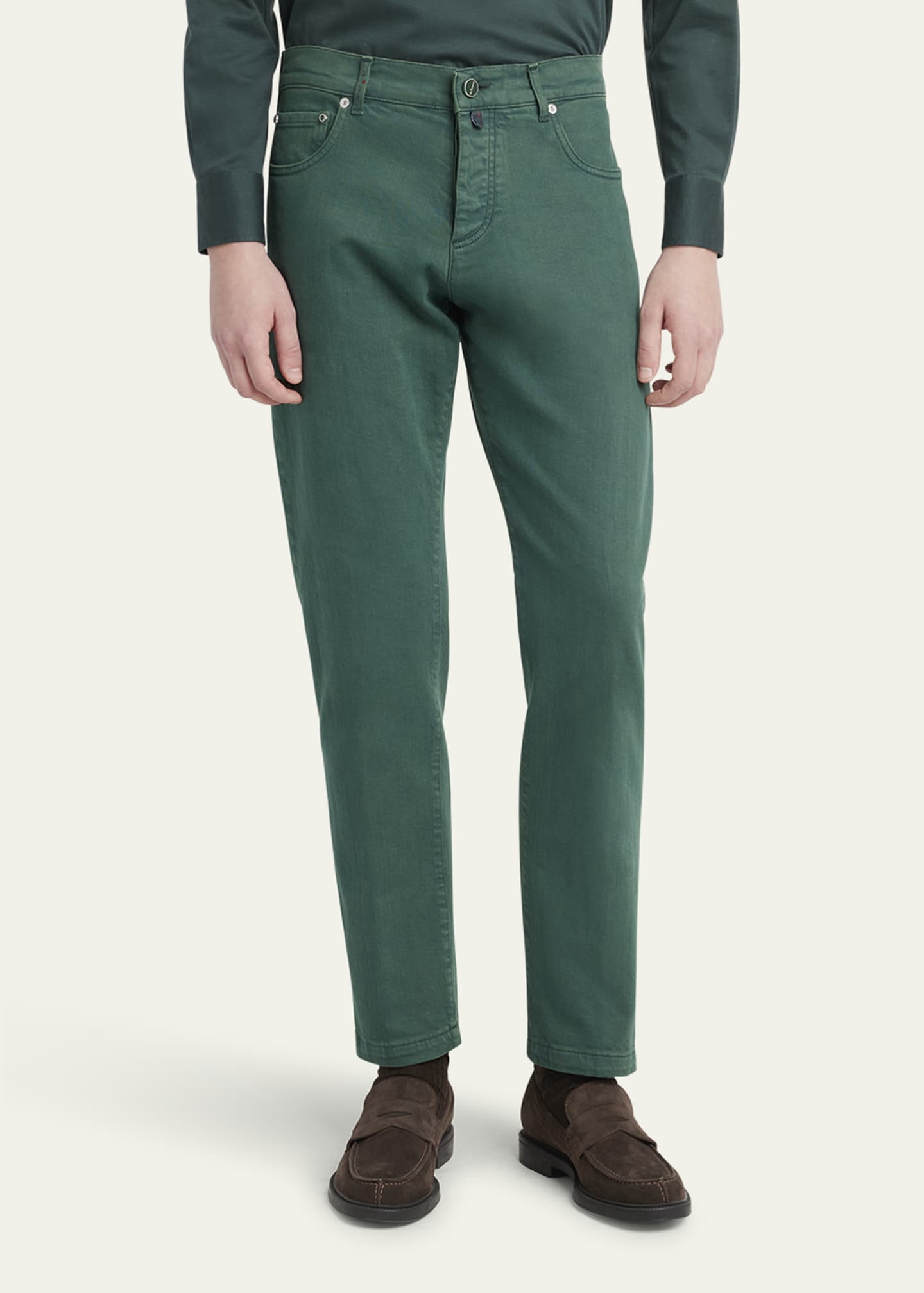 Kiton Men's Cotton Stretch Slim Five-Pocket Pants Image 4 of 5