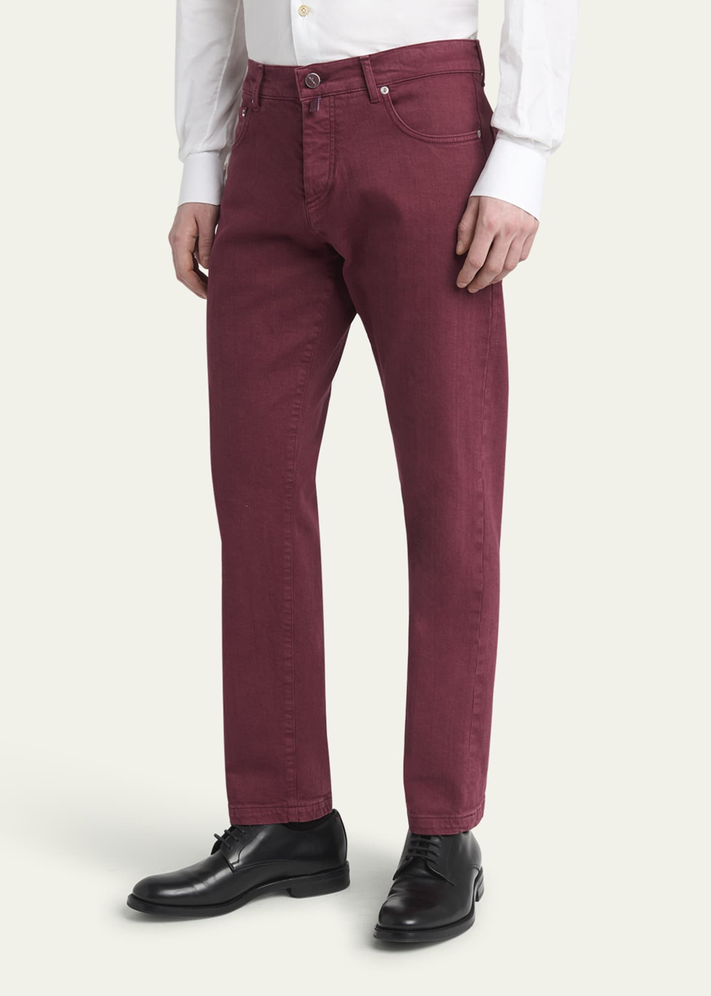 Kiton Men's Cotton Stretch Slim Five-Pocket Pants Image 4 of 5