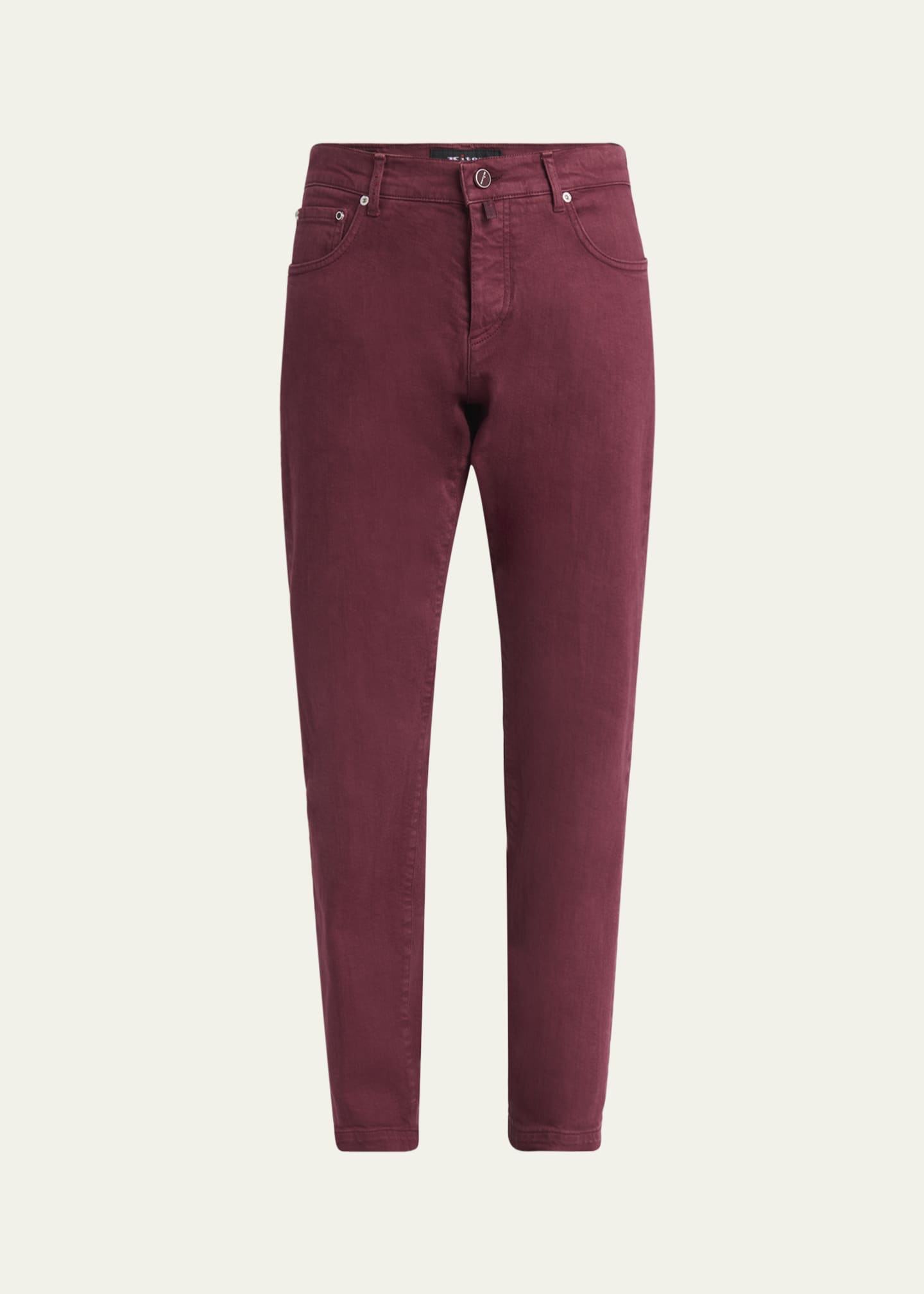 Kiton Men's Cotton Stretch Slim Five-Pocket Pants Image 1 of 5