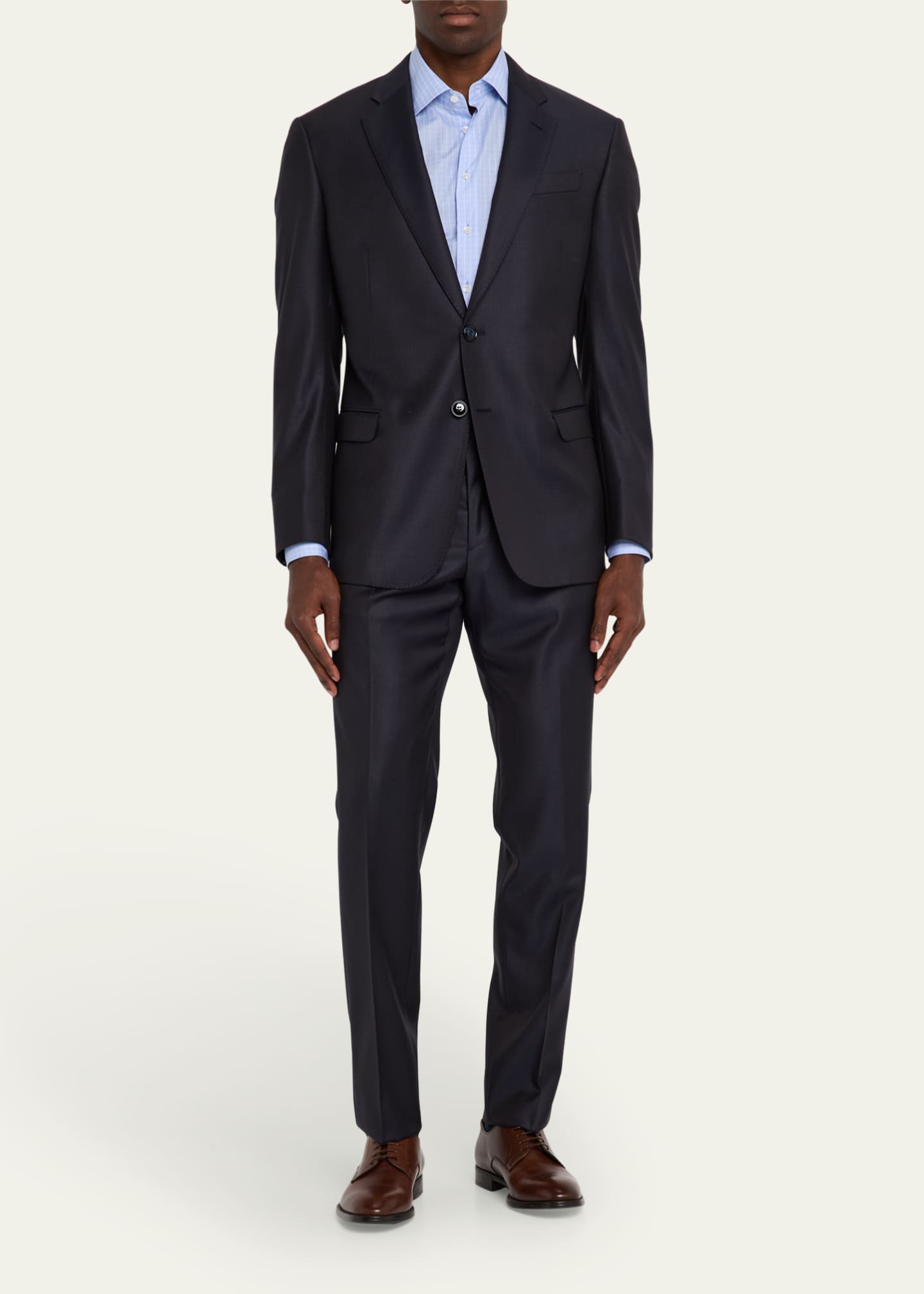 Giorgio Armani Men's Wool and Cashmere Soft Two-Piece Suit Image 2 of 8
