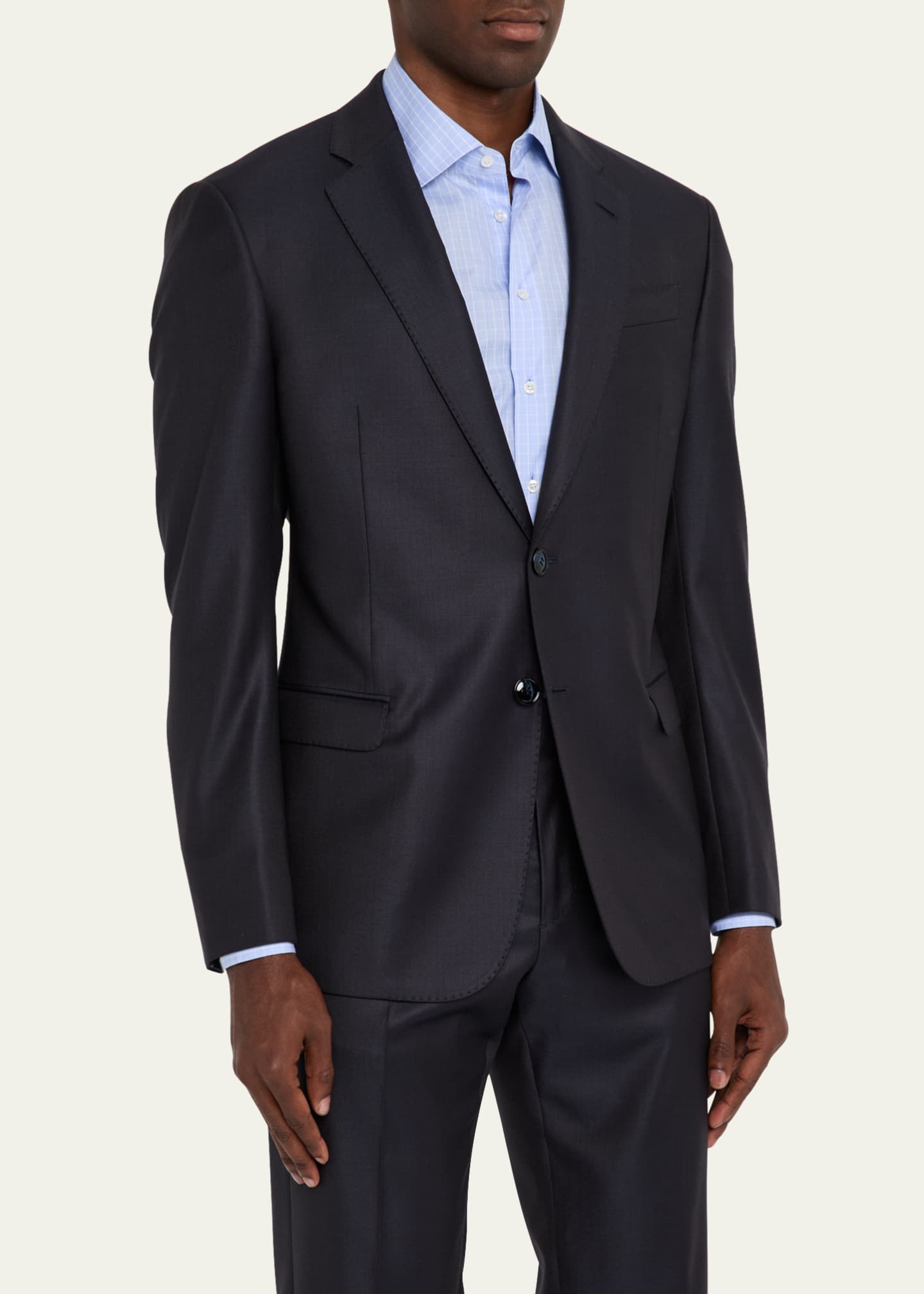 Giorgio Armani Men's Wool and Cashmere Soft Two-Piece Suit Image 4 of 8