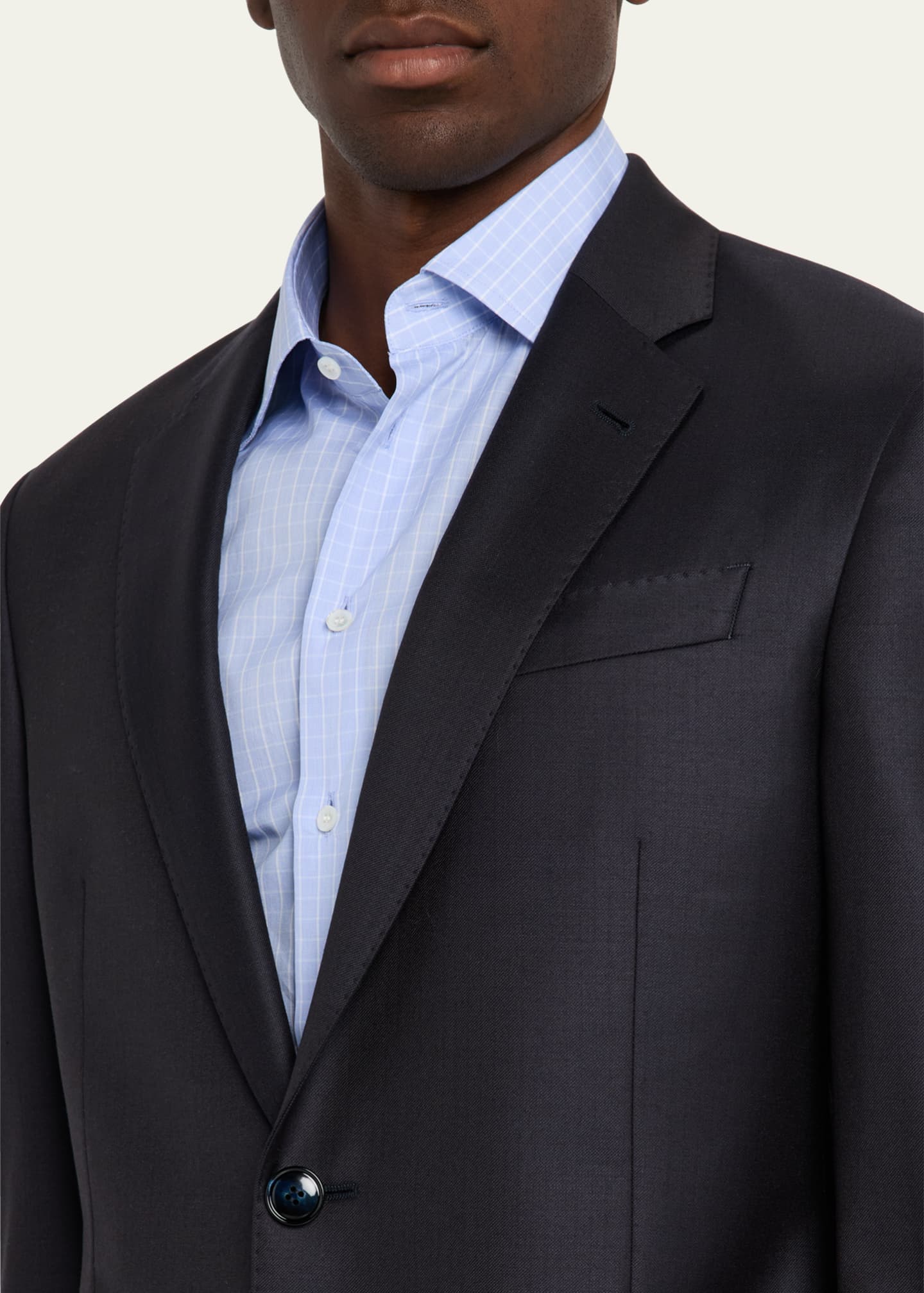 Giorgio Armani Men's Wool and Cashmere Soft Two-Piece Suit Image 6 of 8