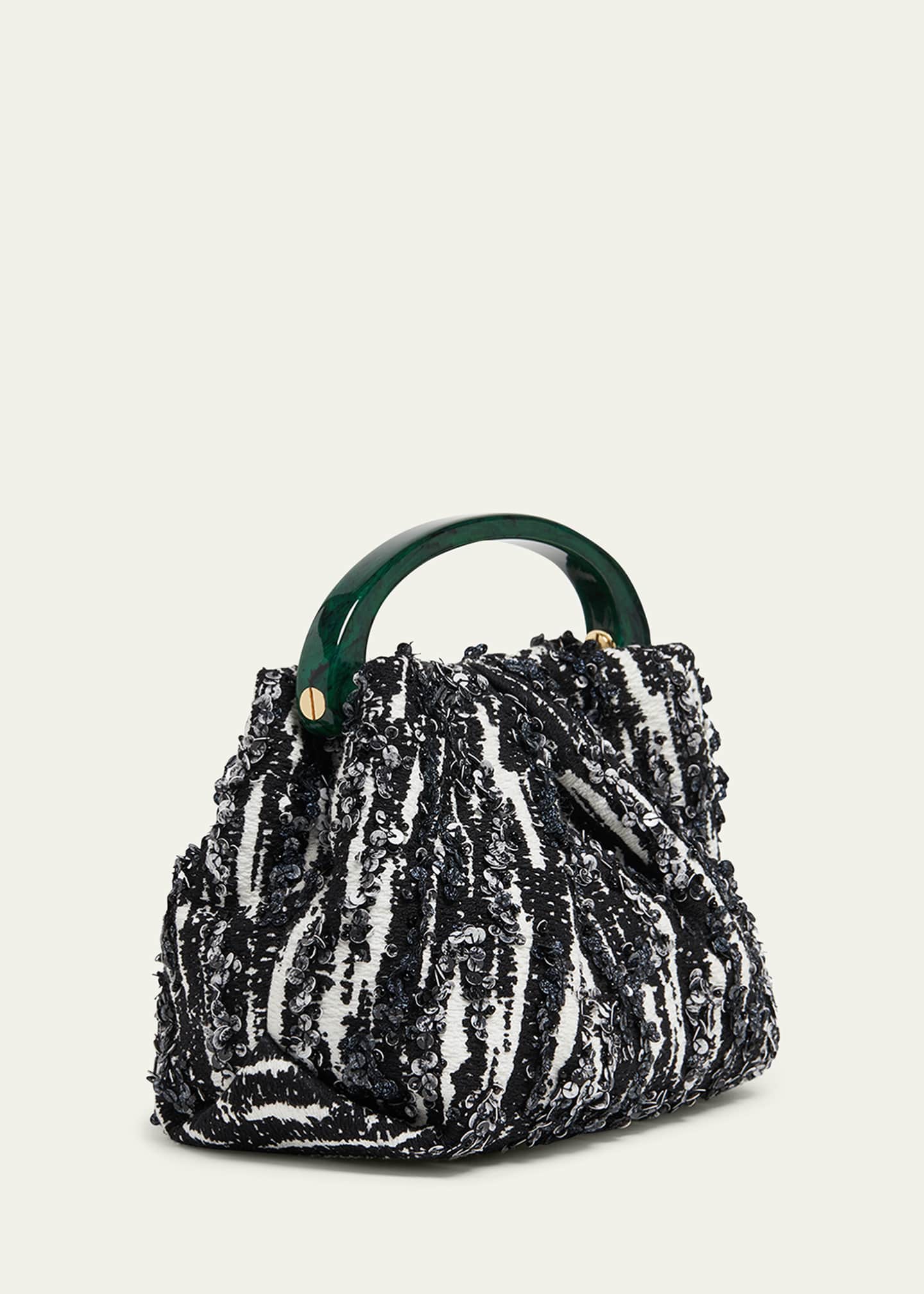 Dries Van Noten Sequin-Embellished Jacquard Mini Crossbody Bag Image 2 of 4