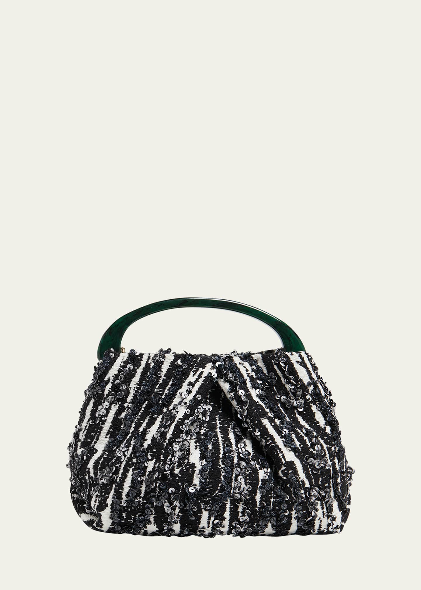 Dries Van Noten Sequin-Embellished Jacquard Mini Crossbody Bag Image 1 of 4