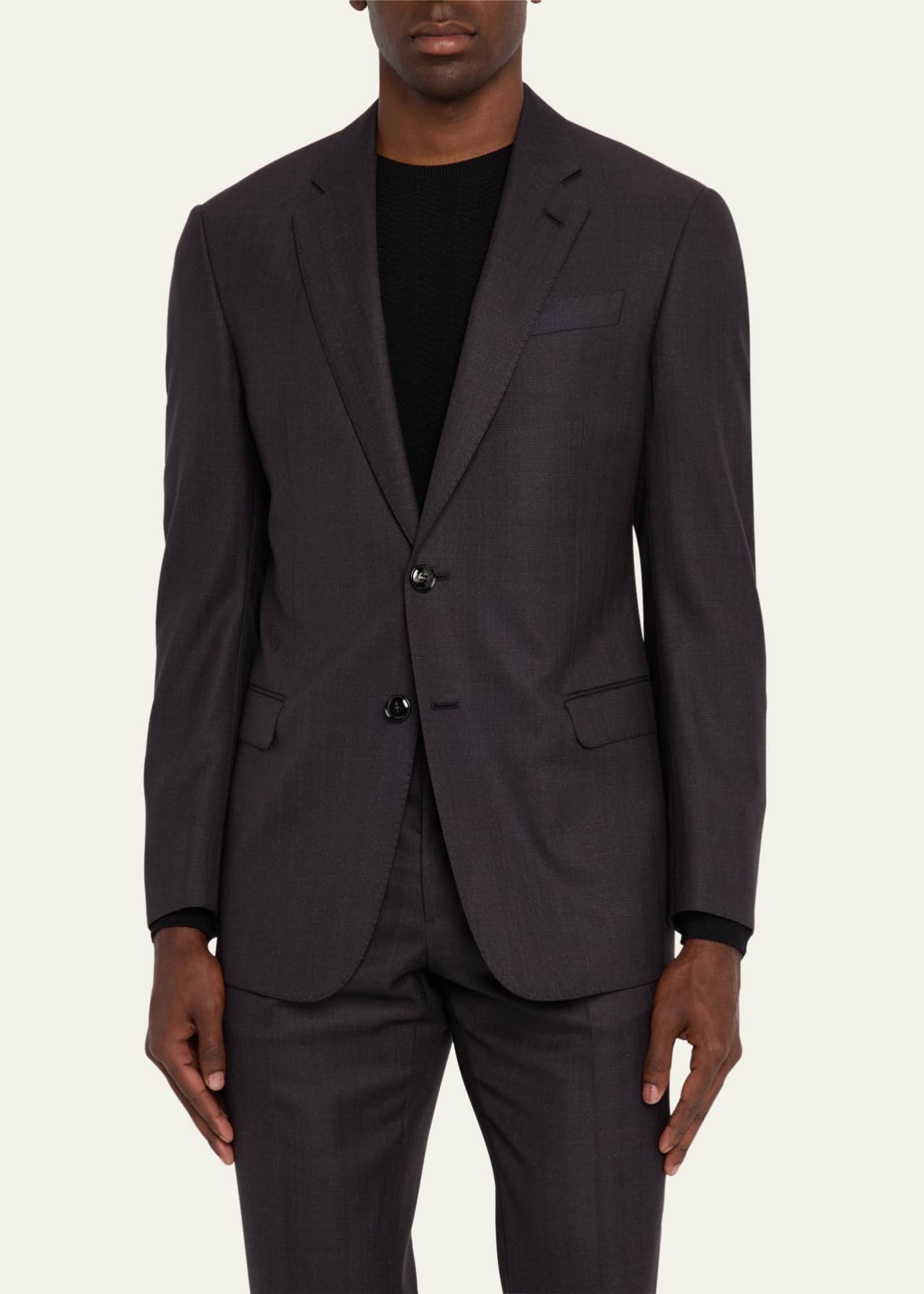 Giorgio Armani Men's Soft Wool Two-Piece Suit Image 4 of 8