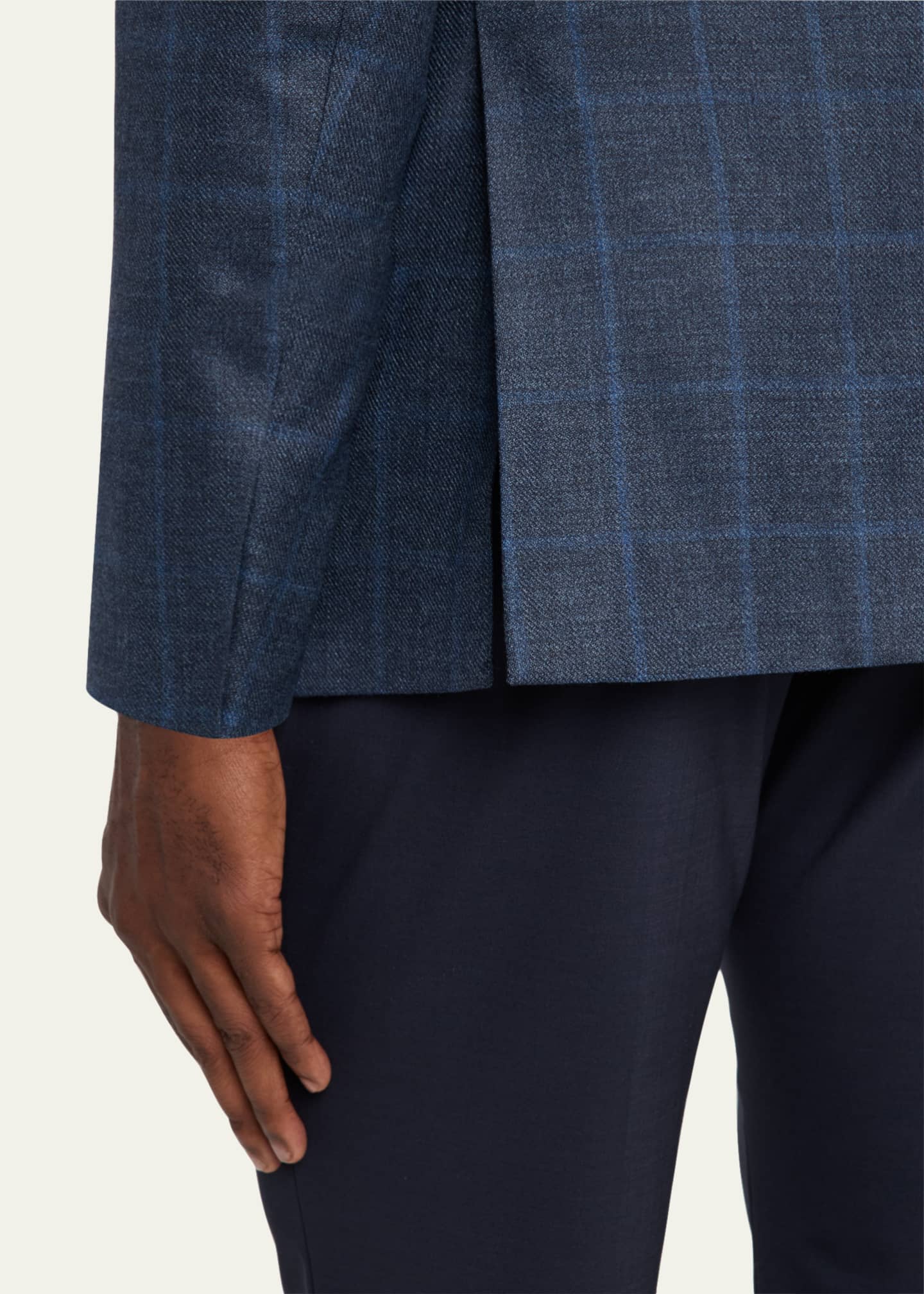 Giorgio Armani Men's Wool and Cashmere Soft Check Sport Coat Image 8 of 8