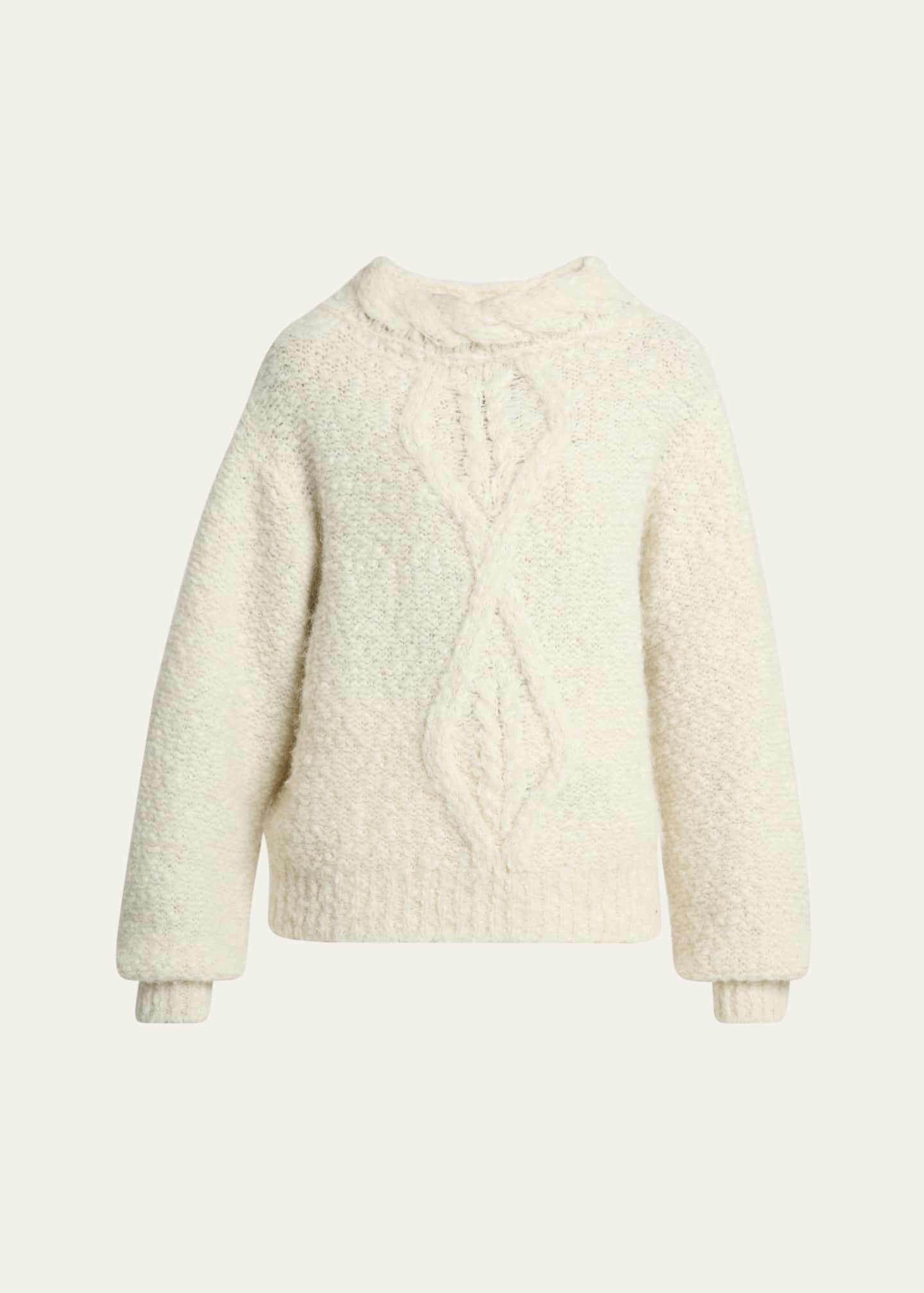 Isabel Marant - Isabel Marant Alpaca-blend sweater セーター ISABEL MARANT Elvy cable-knit alpaca-blend sweater | THE OUTNET